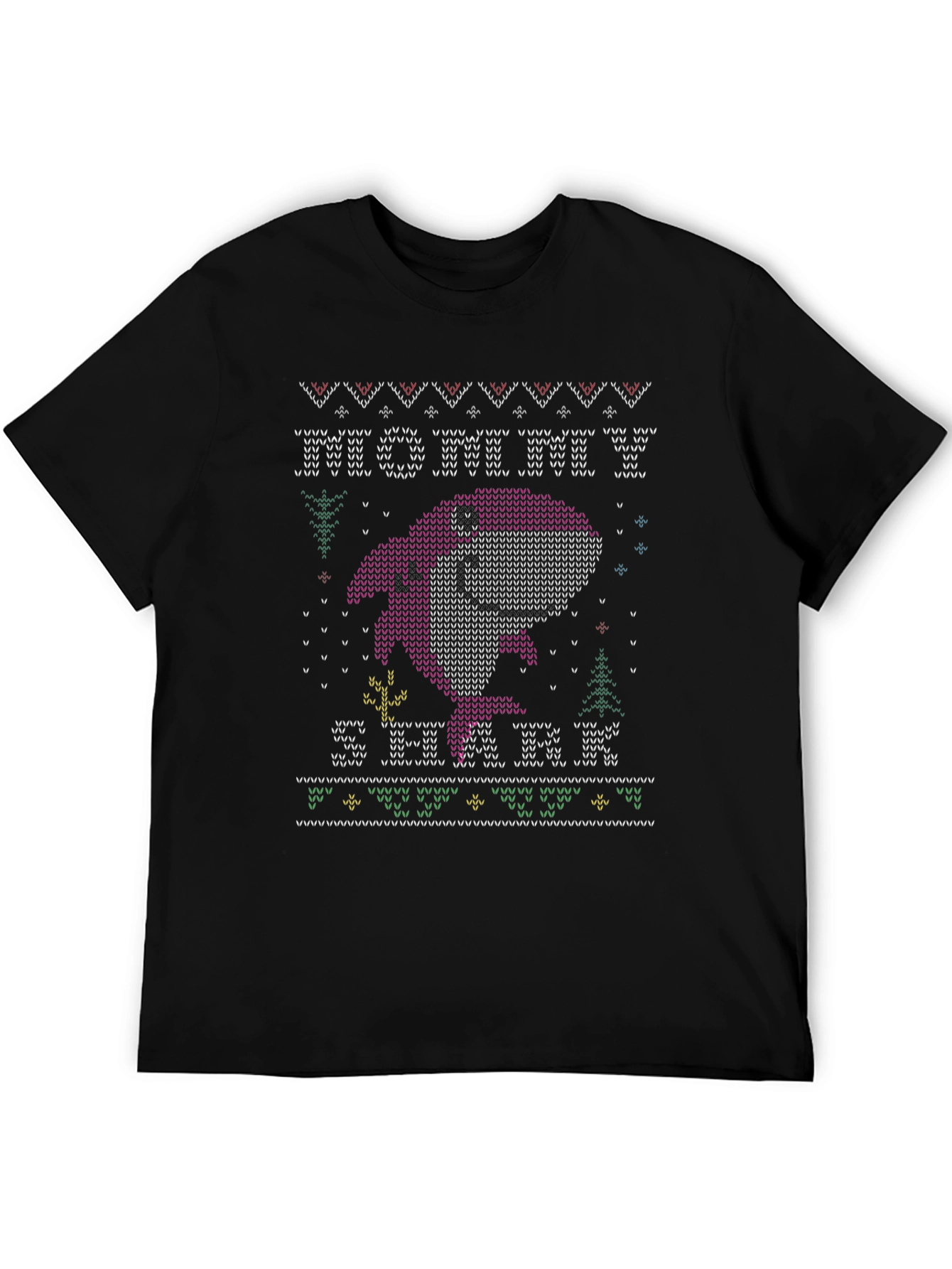Festive Mommy Shark Ugly Christmas Sweater T-Shirt