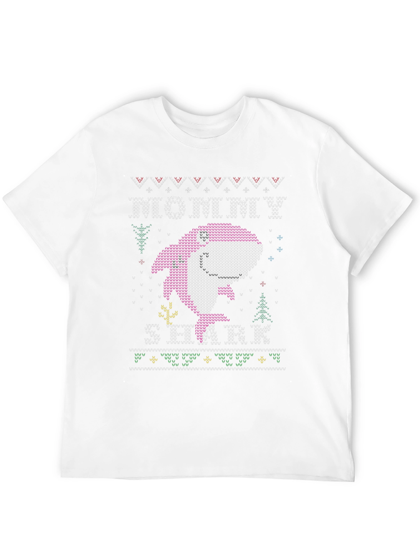 Festive Mommy Shark Ugly Christmas Sweater T-Shirt
