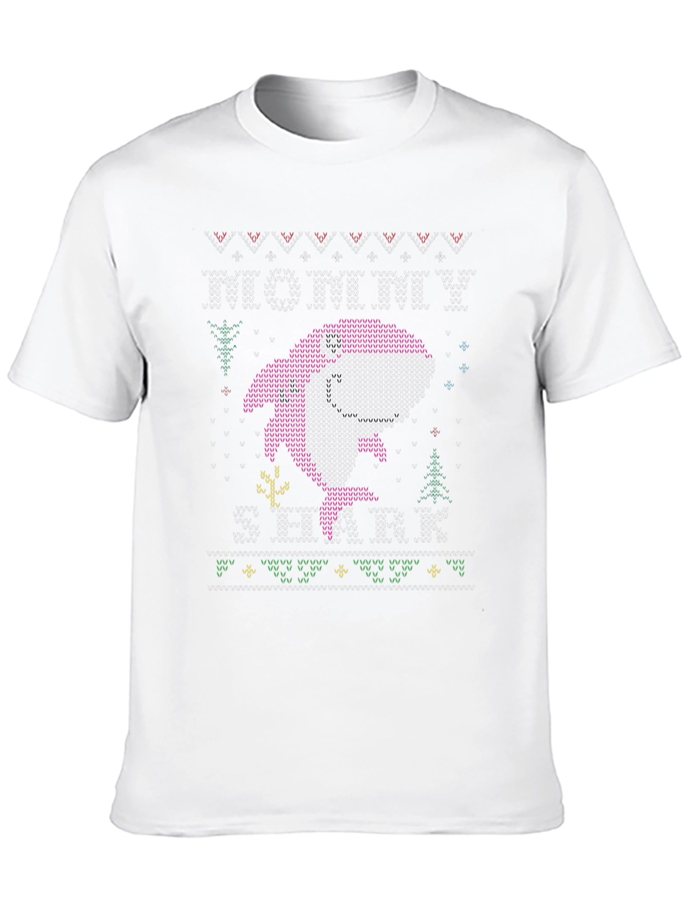 Festive Mommy Shark Ugly Christmas Sweater T-Shirt