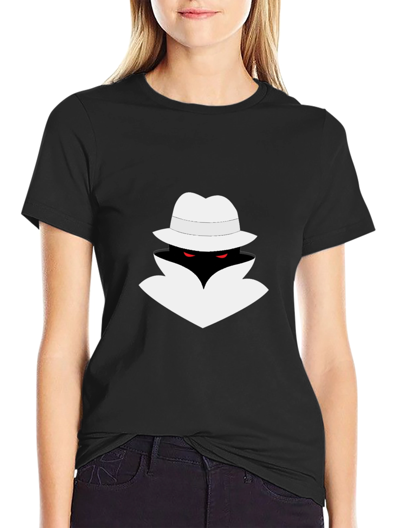 Mystery Man Graphic Tee - Black T-Shirt