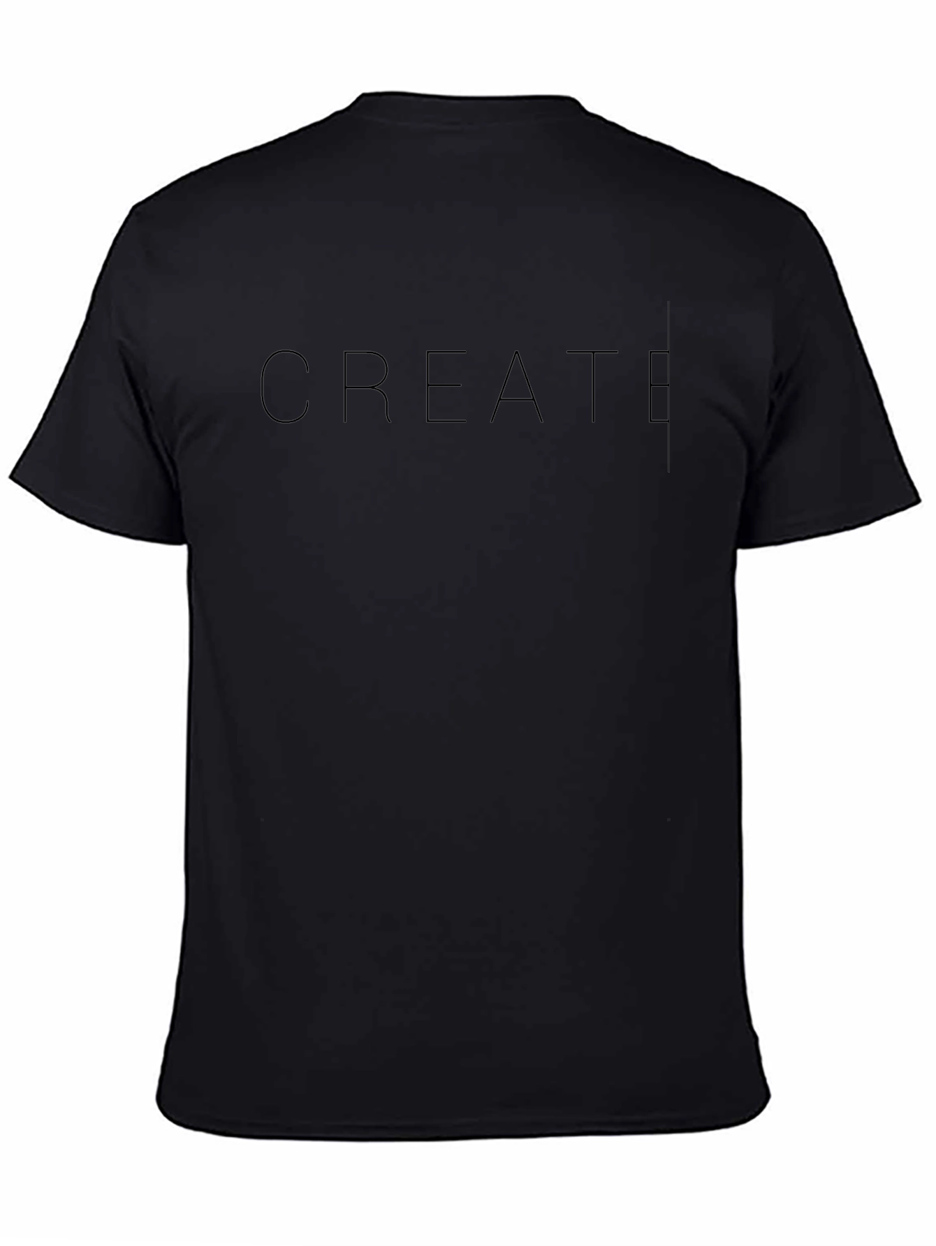 Minimalist Black T-Shirt - CREATE Design