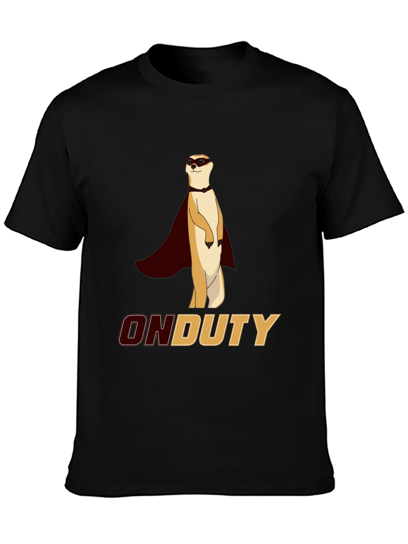 On Duty Meerkat Superhero Graphic Tee