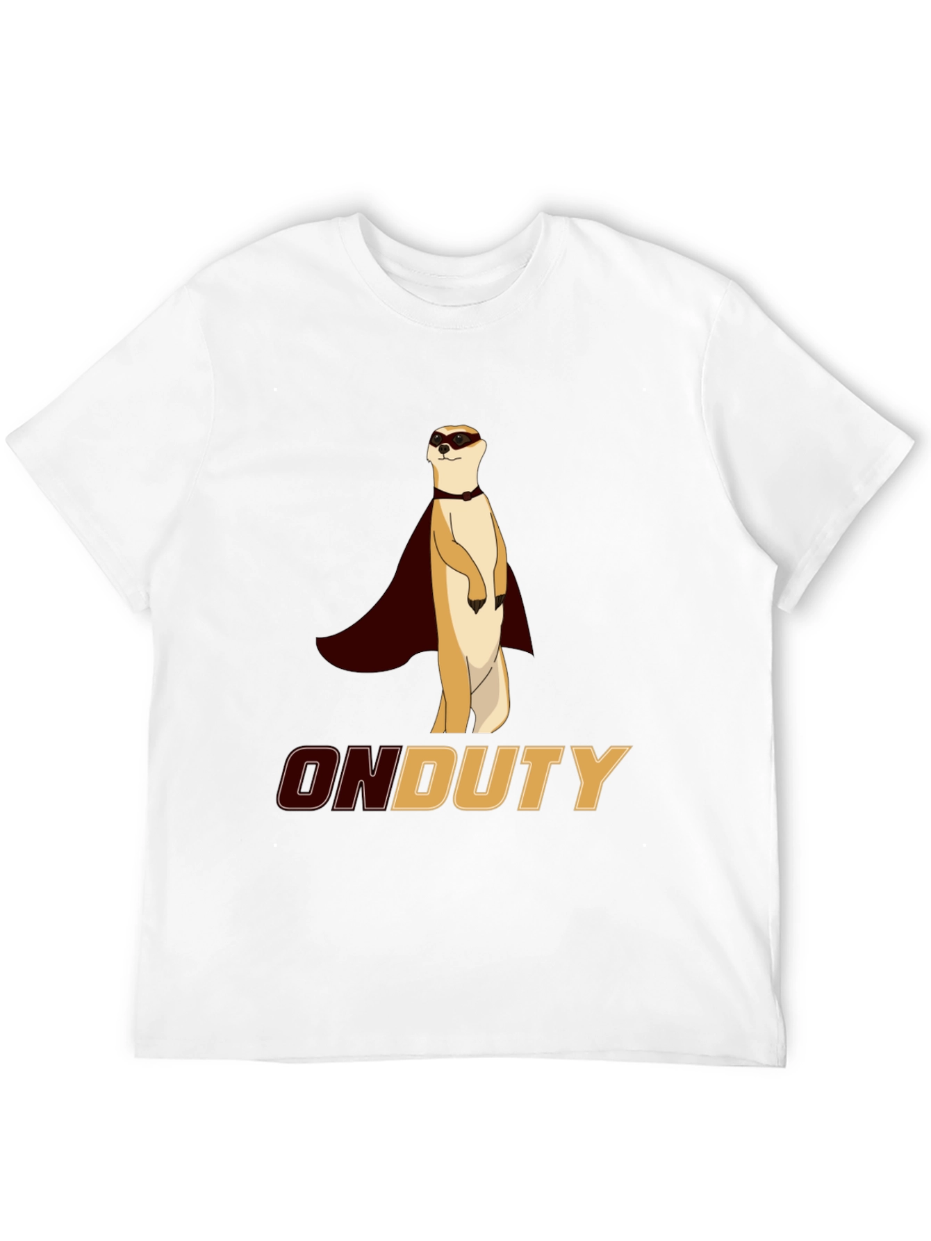 On Duty Meerkat Superhero Graphic Tee