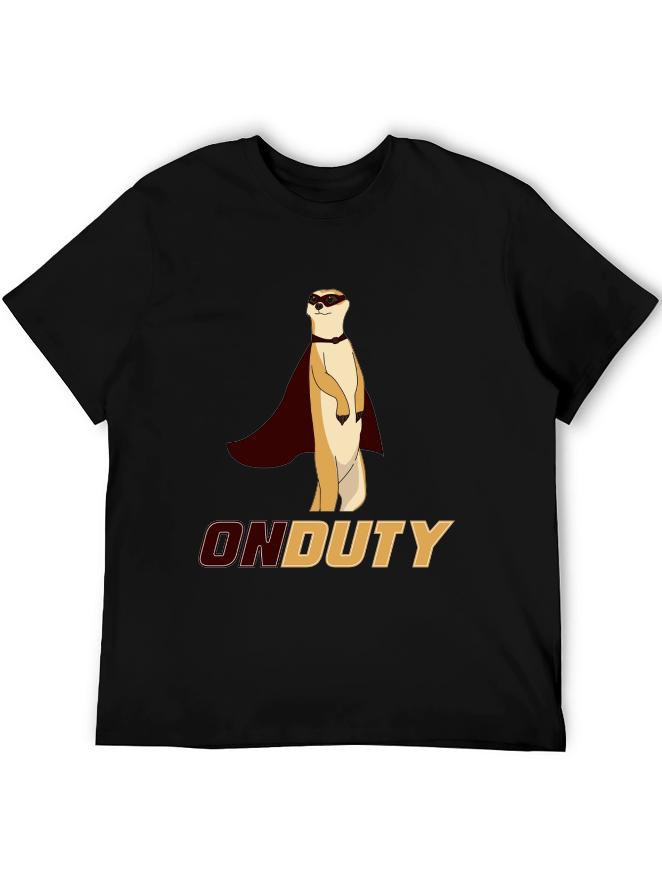 On Duty Meerkat Superhero Graphic Tee