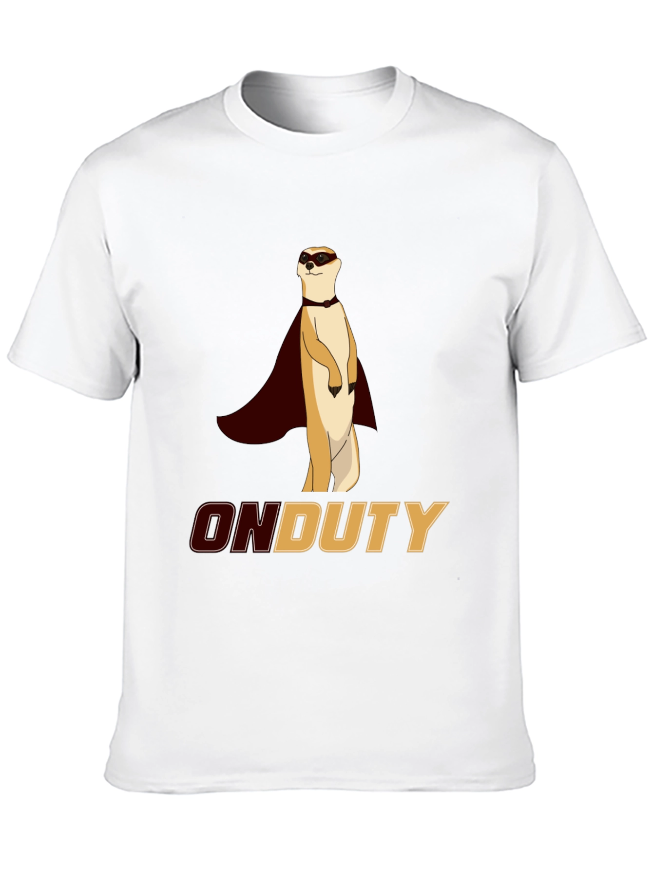 On Duty Meerkat Superhero Graphic Tee