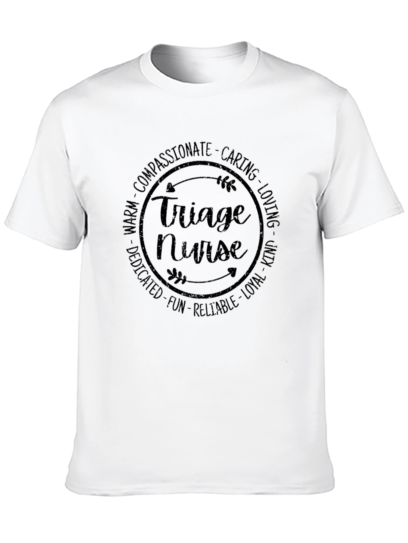 Triage Nurse Compassionate Caring Graphic T-Shirt