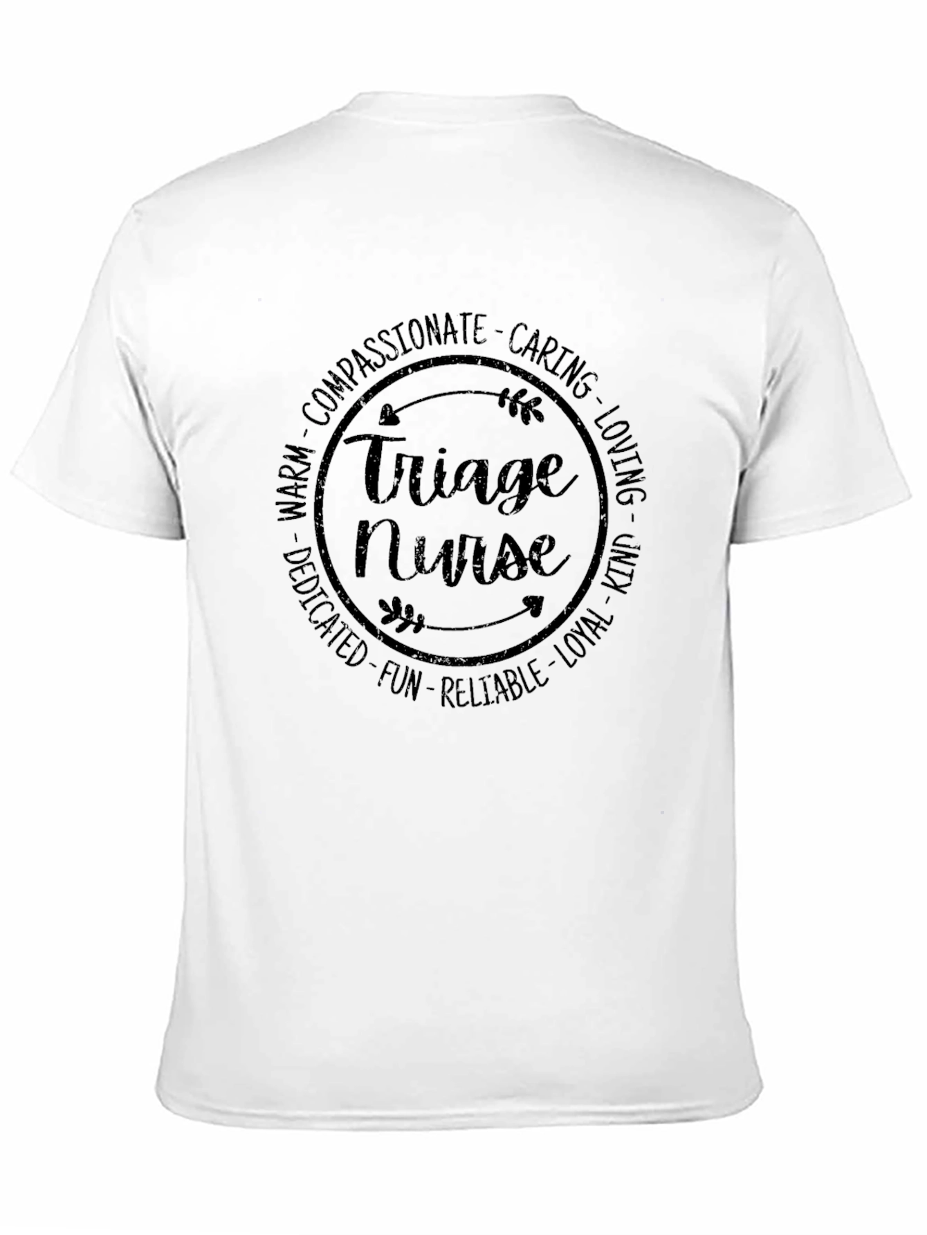 Triage Nurse Compassionate Caring Graphic T-Shirt