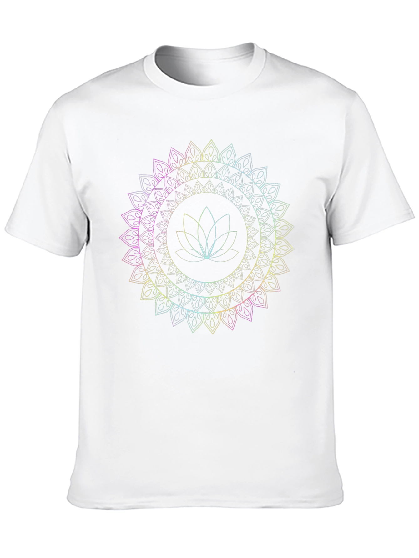 Lotus Mandala Graphic Tee - Mens Black T-Shirt