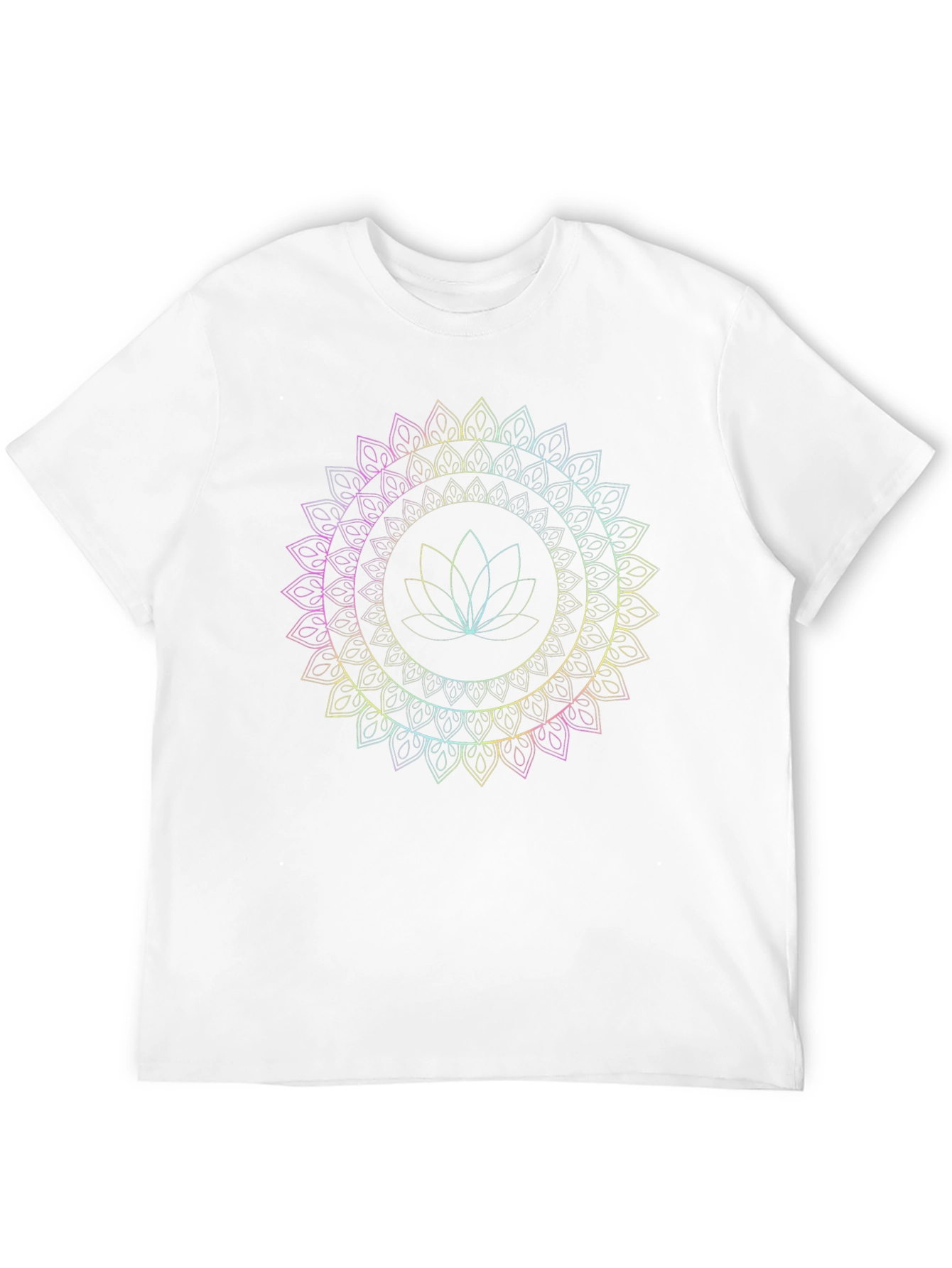 Lotus Mandala Graphic Tee - Mens Black T-Shirt