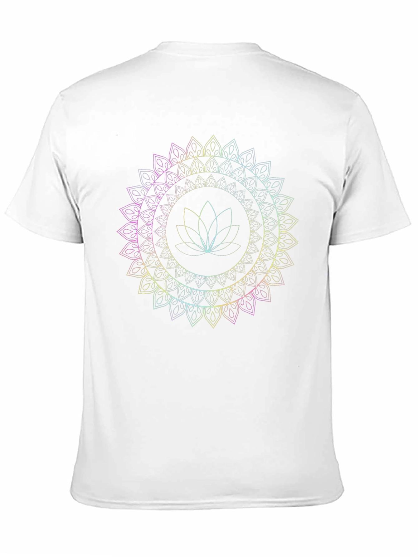 Lotus Mandala Graphic Tee - Mens Black T-Shirt