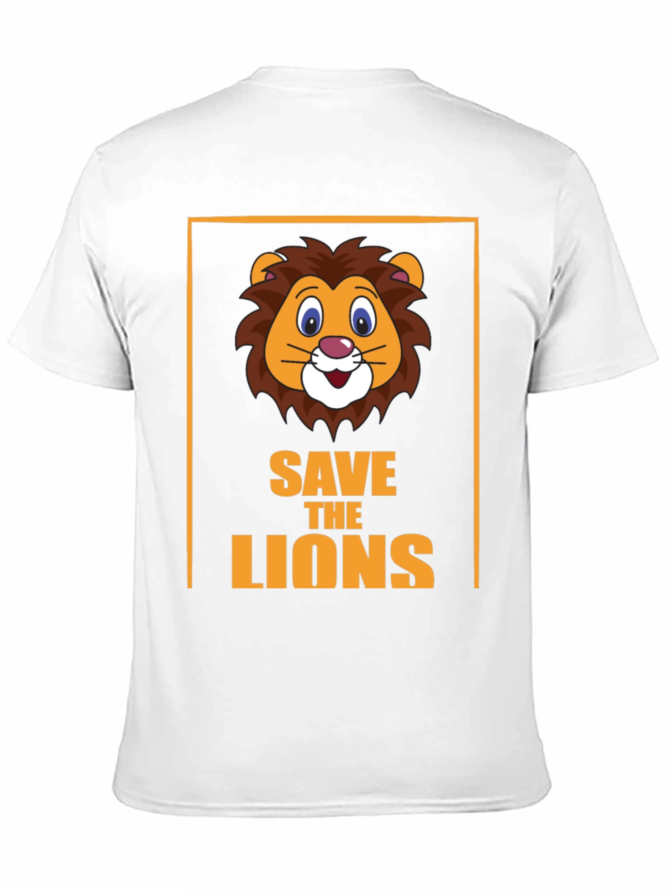 Save The Lions Graphic T-Shirt Black Tee