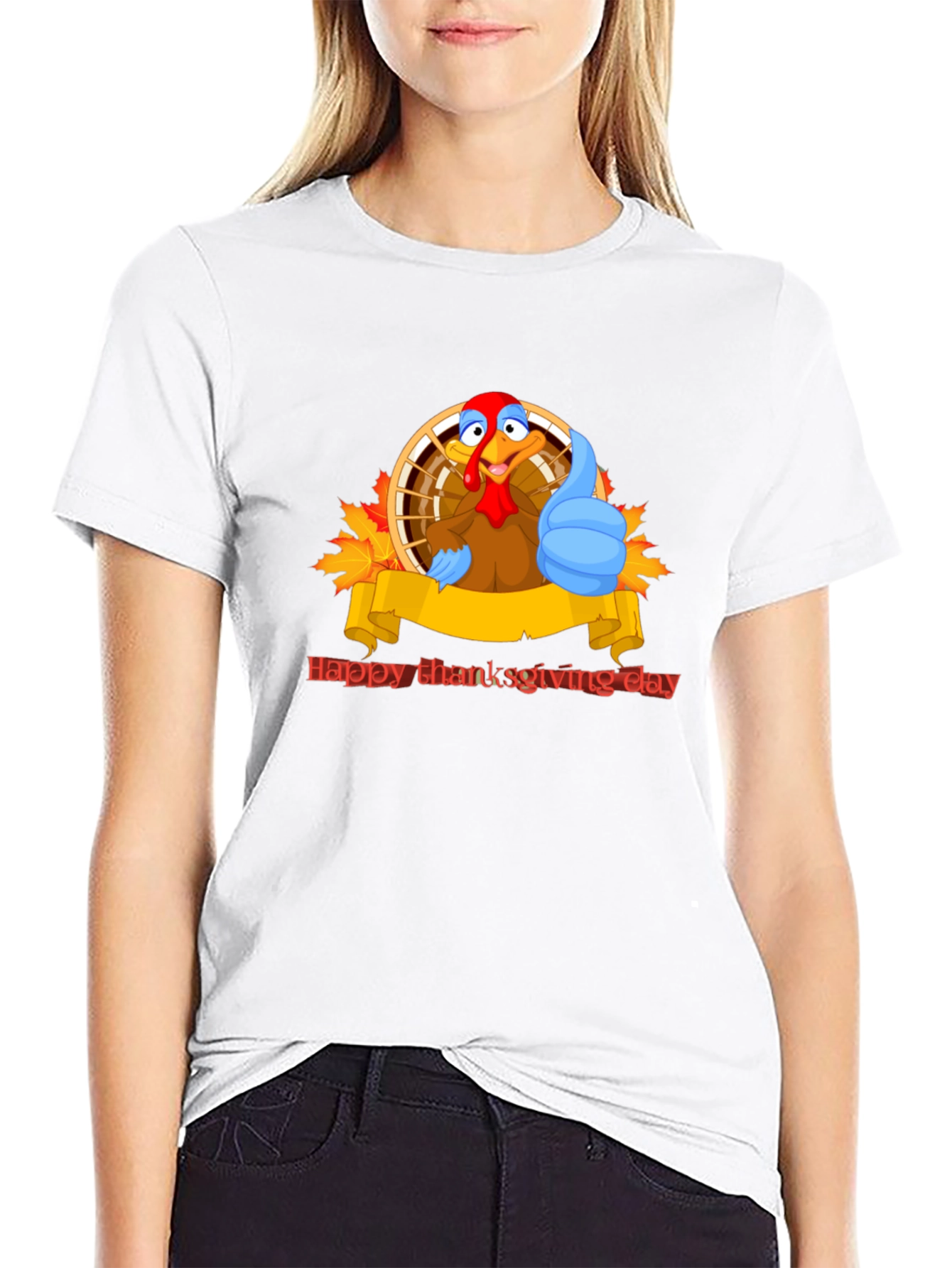 Happy Thanksgiving Turkey Graphic Tee