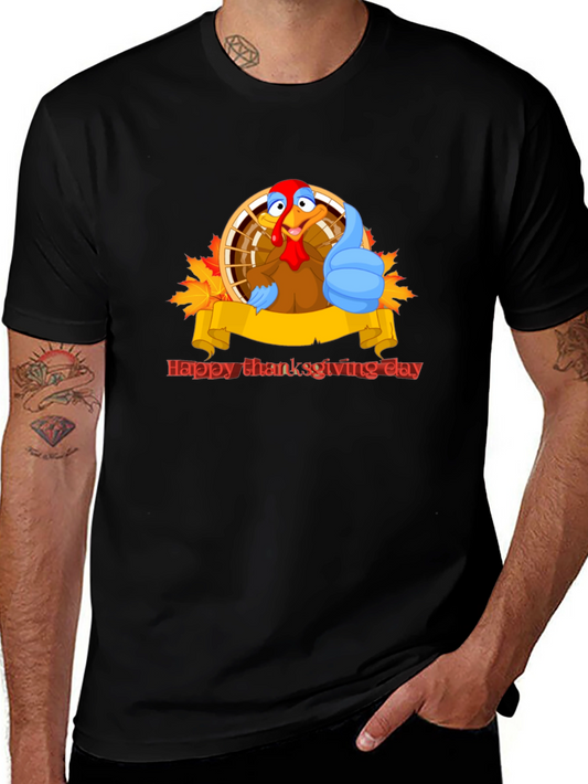 Happy Thanksgiving Turkey Graphic Tee