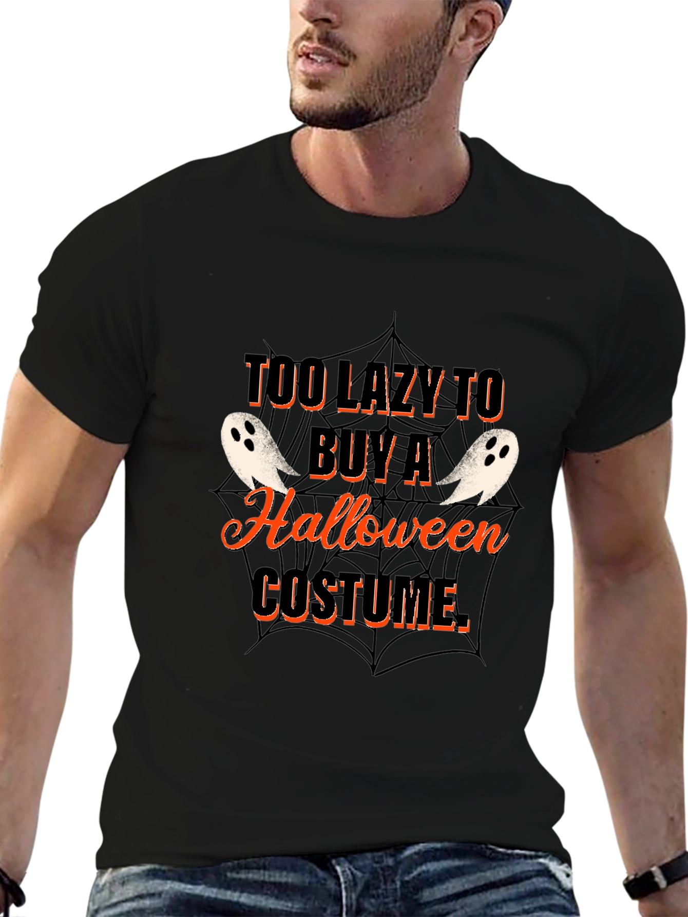 Funny Halloween Lazy Costume T-Shirt