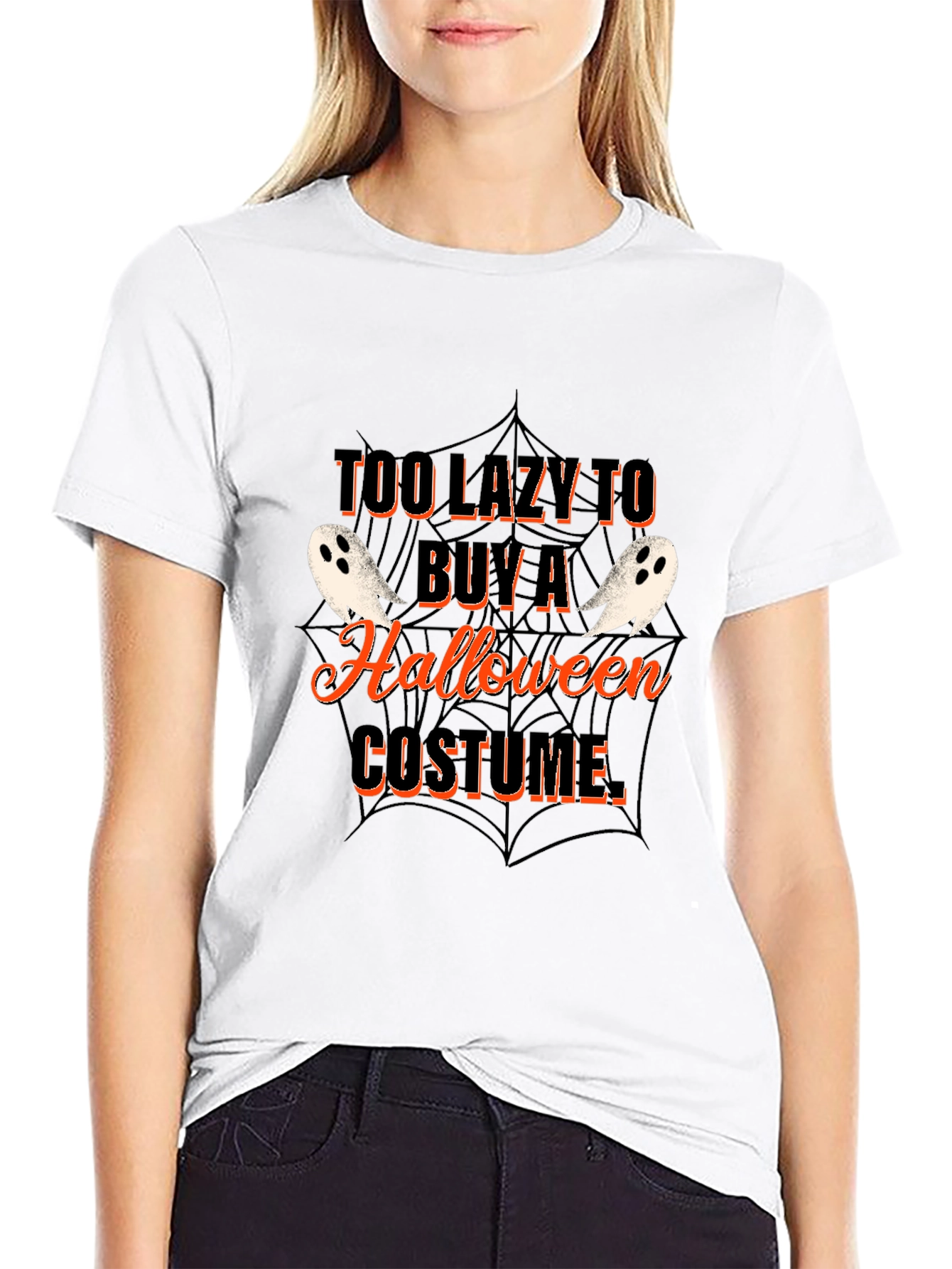 Funny Halloween Lazy Costume T-Shirt