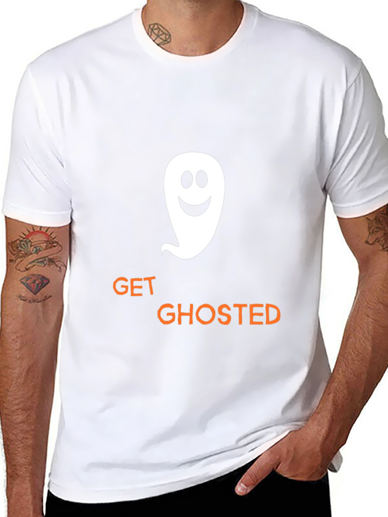 Get Ghosted Graphic Tee - Halloween Fun