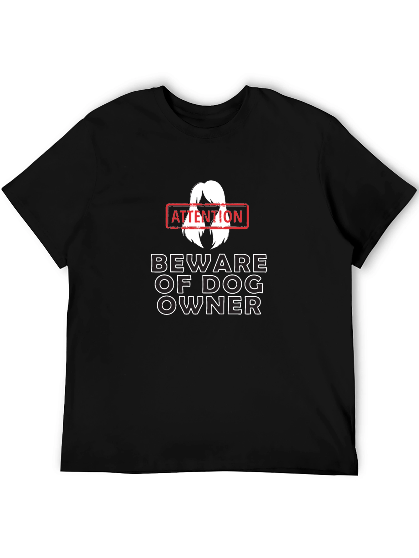 Beware of Dog Owner T-Shirt Funny Dog Lover Tee