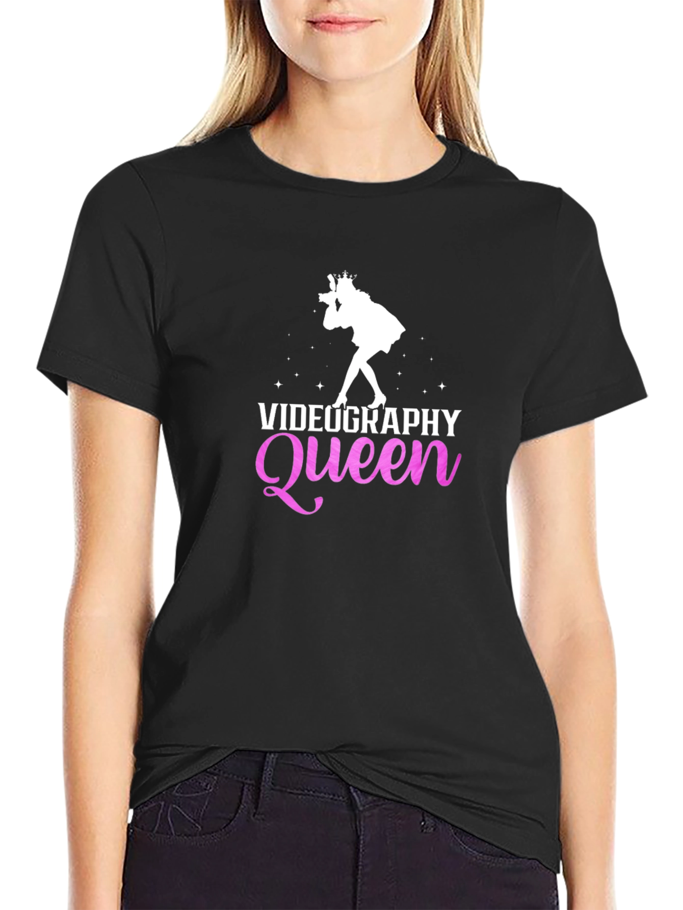 Videography Queen Black T-Shirt