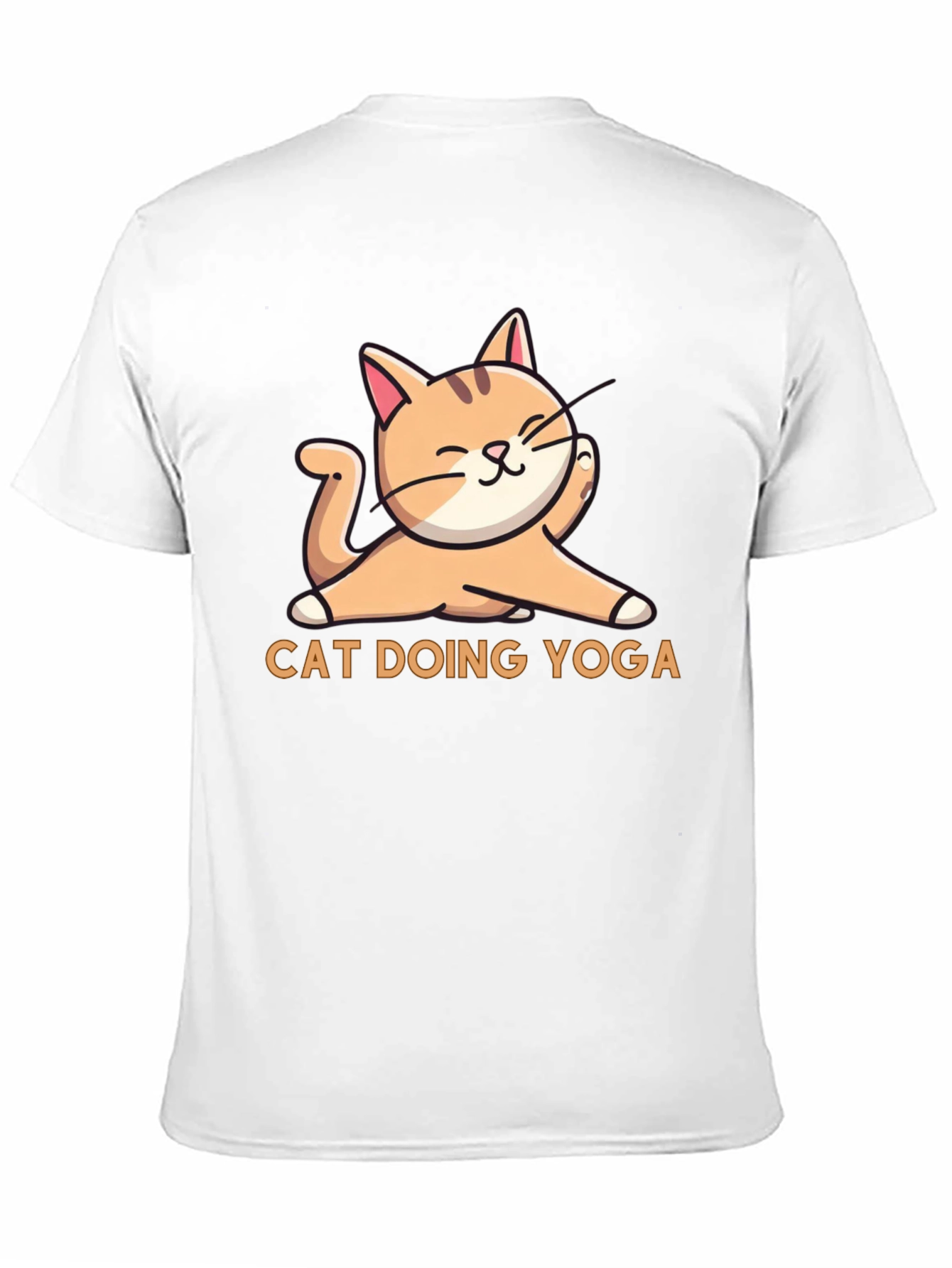 Cat Doing Yoga Graphic T-Shirt - Relaxed Fit