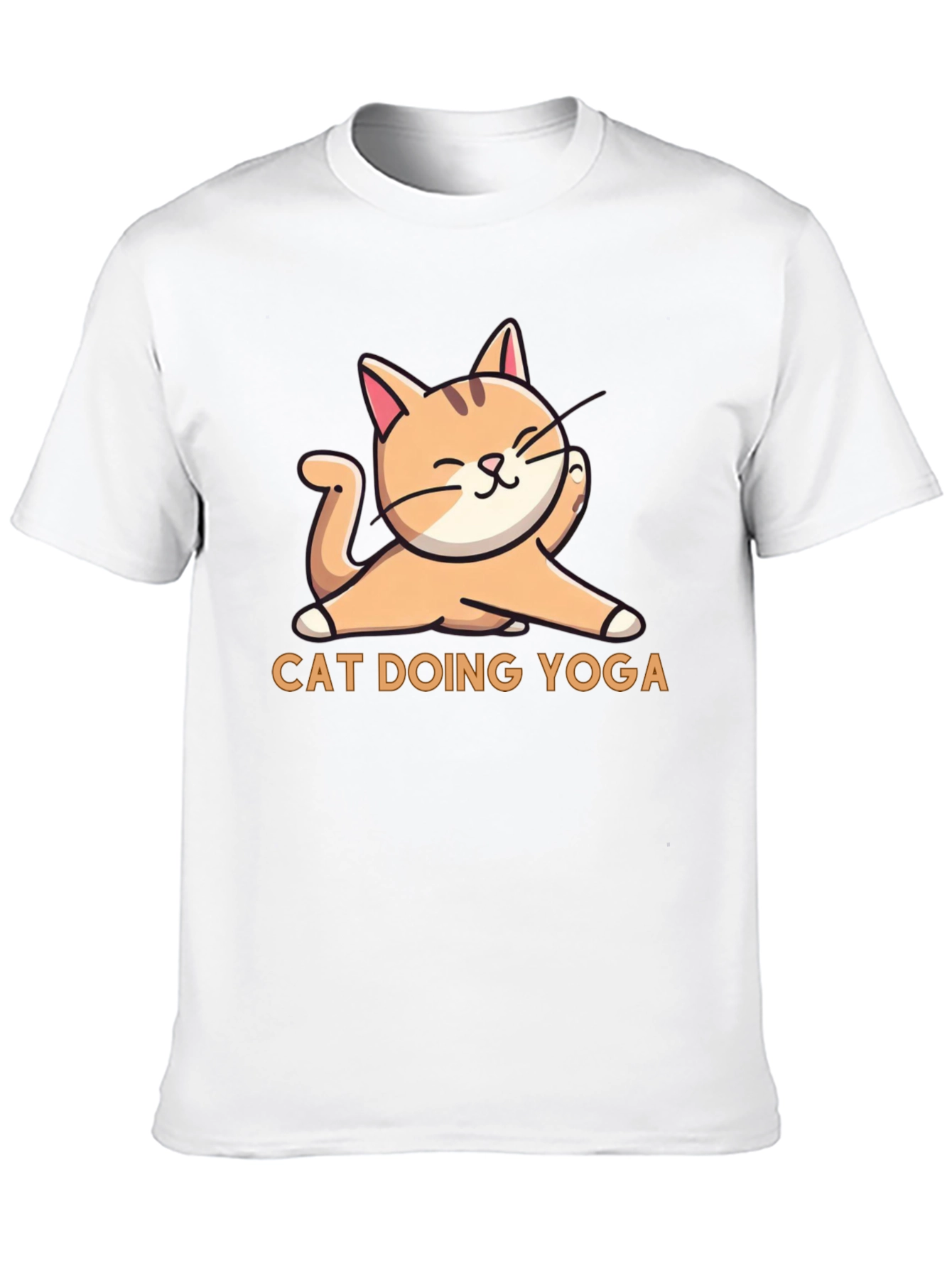 Cat Doing Yoga Graphic T-Shirt - Relaxed Fit