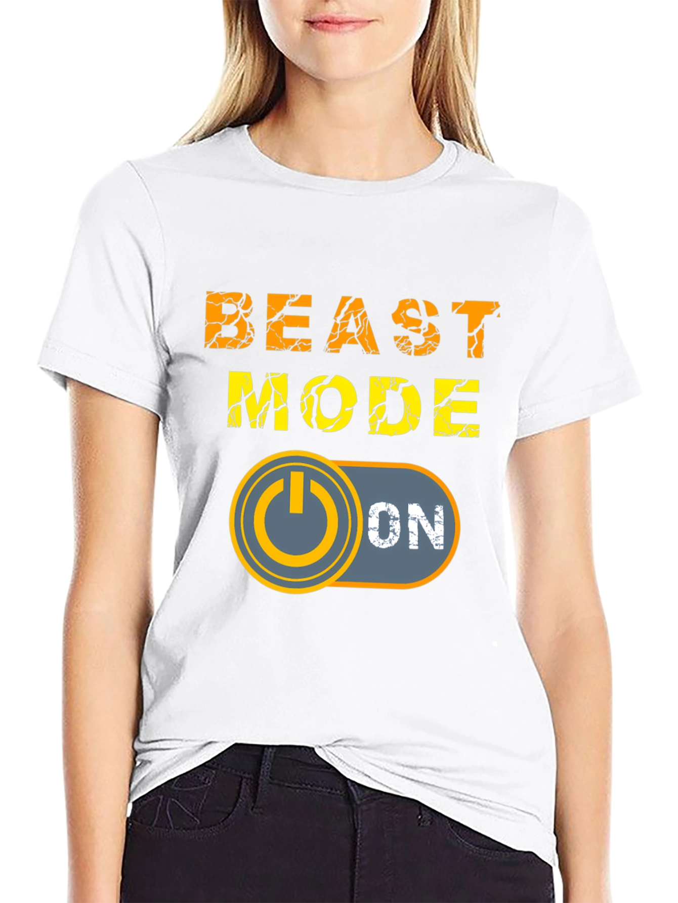 Beast Mode ON Graphic T-Shirt - Motivational Gym Wear