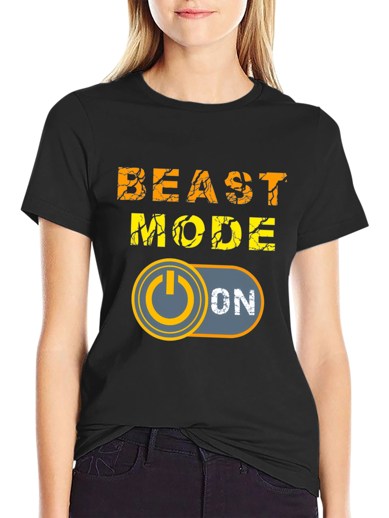 Beast Mode ON Graphic T-Shirt - Motivational Gym Wear