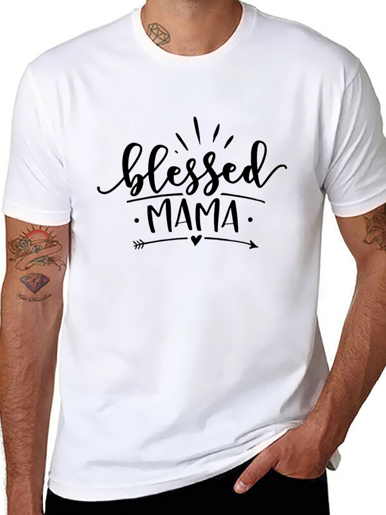Blessed Mama Graphic Tee - Stylish Mothers Day Gift