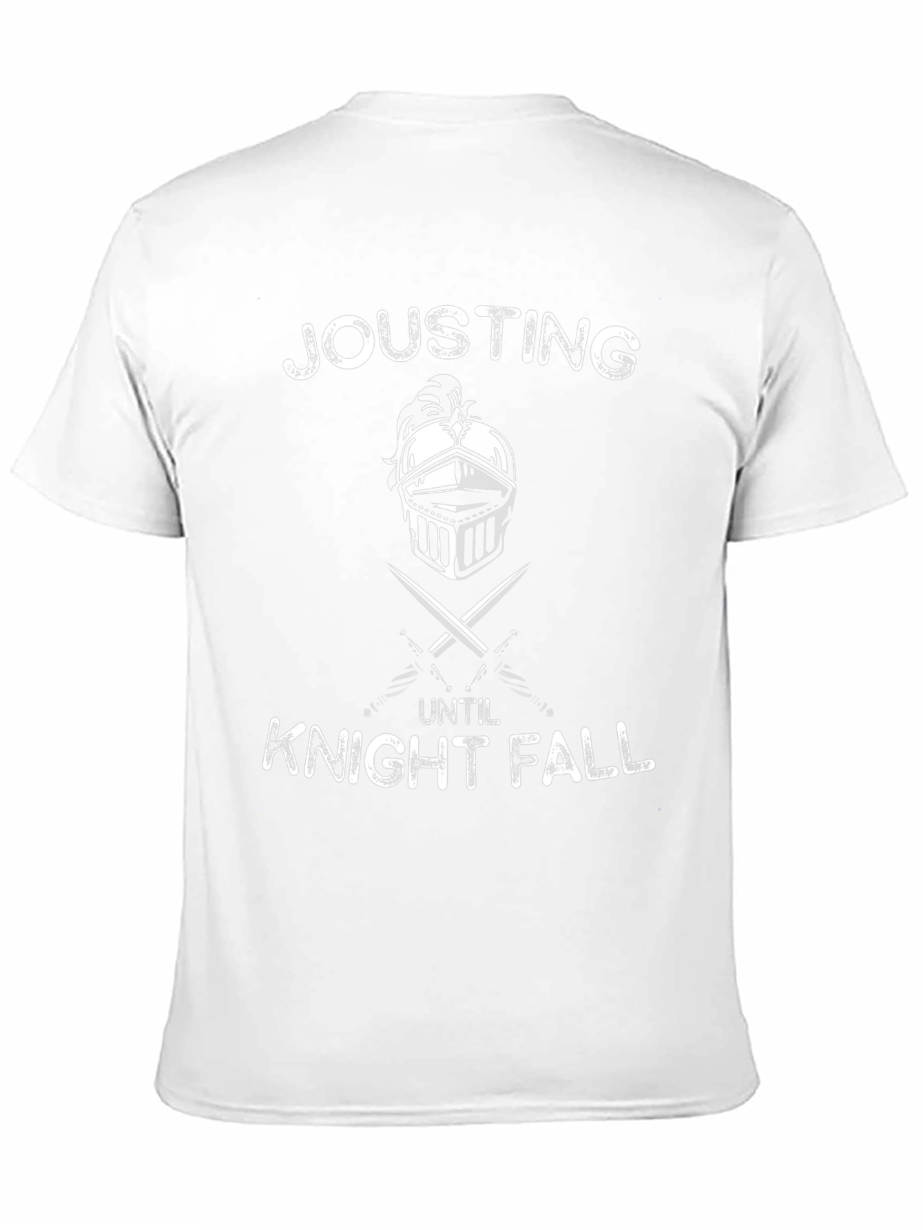Jousting Until Knight Fall Black Graphic Tee
