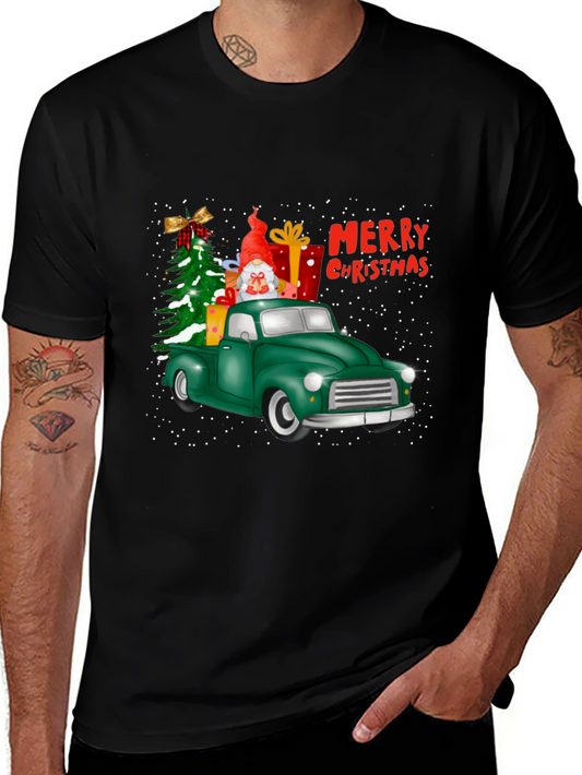 Festive Christmas Truck Graphic Tee