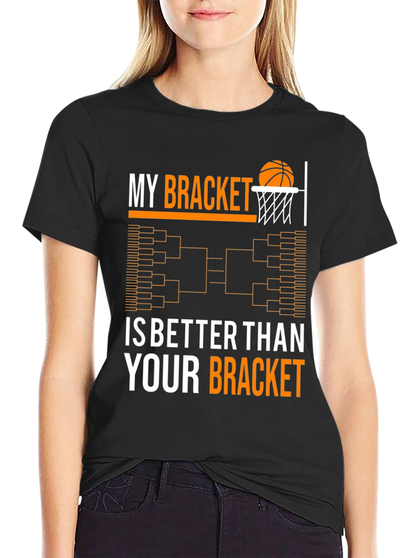 Funny March Madness Bracket Basketball T-Shirt
