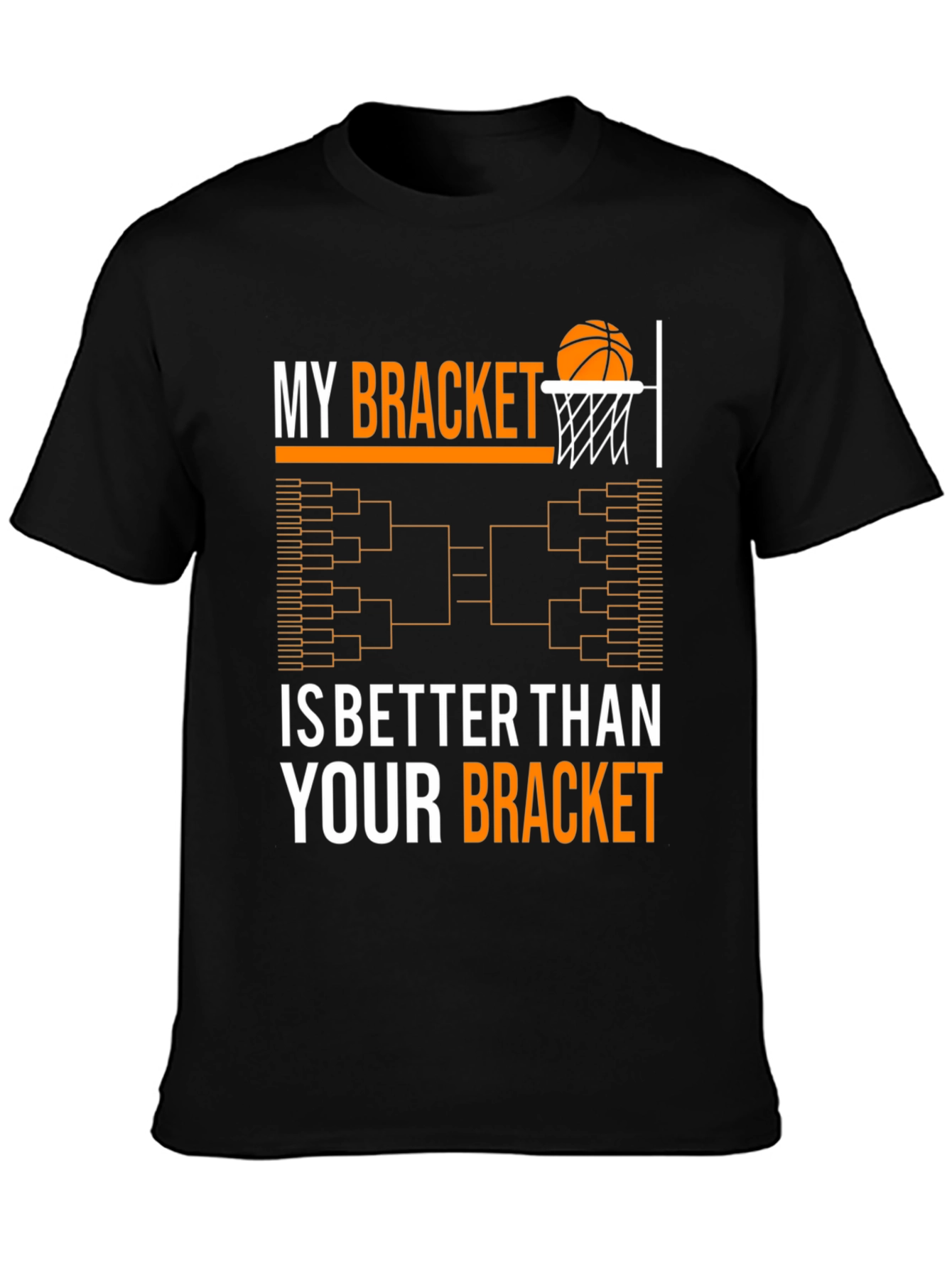 Funny March Madness Bracket Basketball T-Shirt