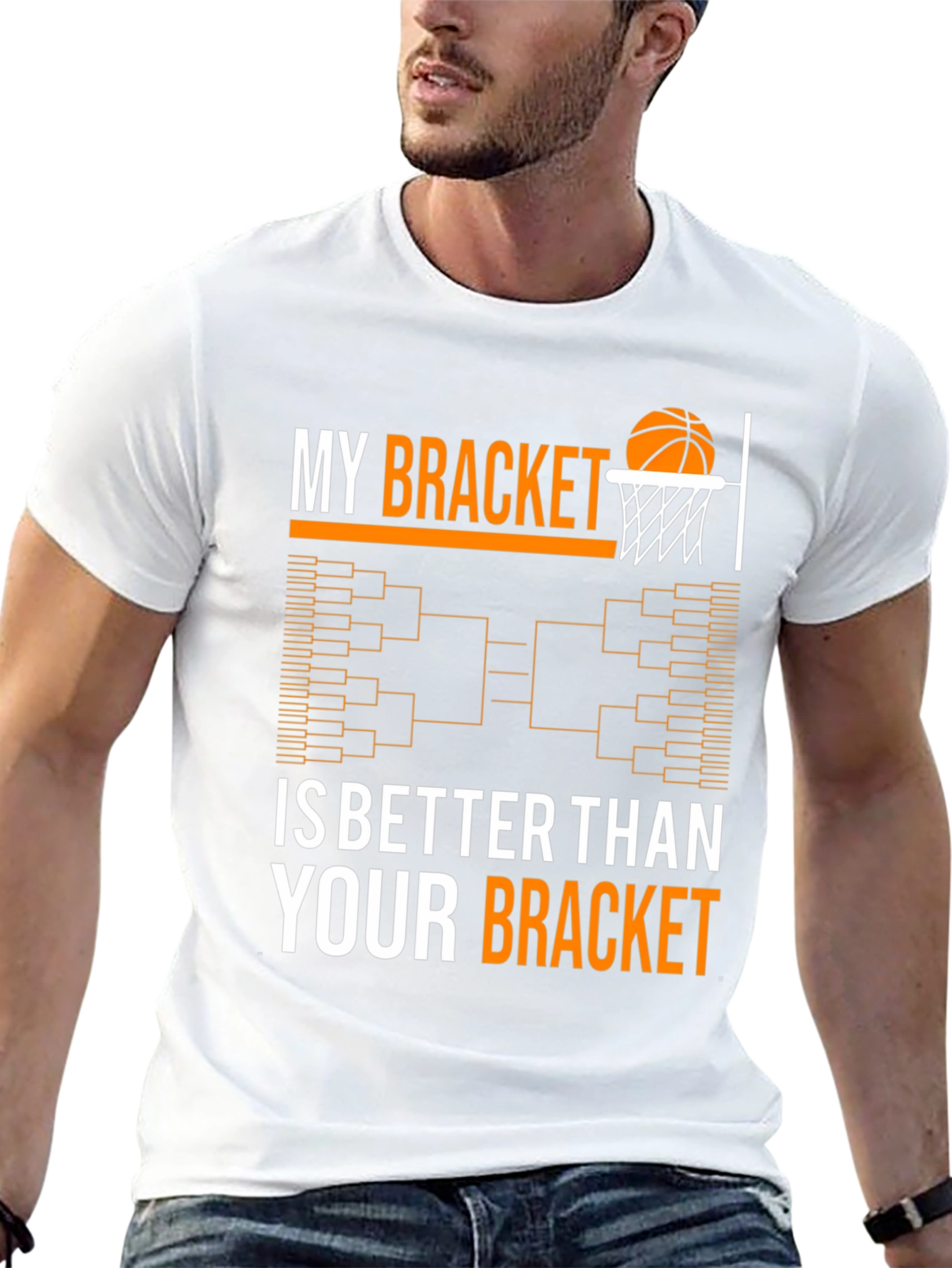 Funny March Madness Bracket Basketball T-Shirt