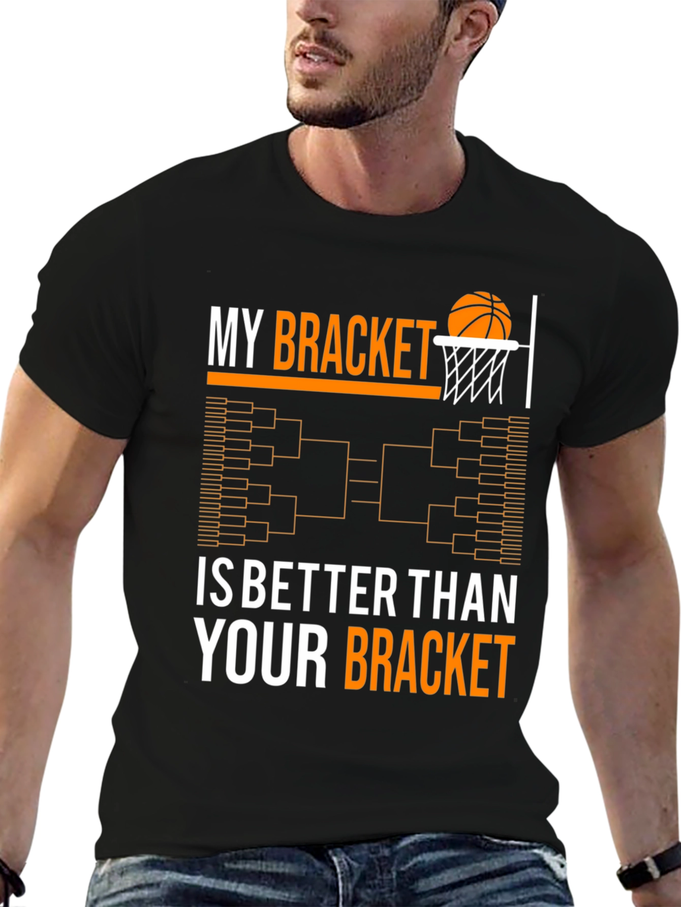 Funny March Madness Bracket Basketball T-Shirt