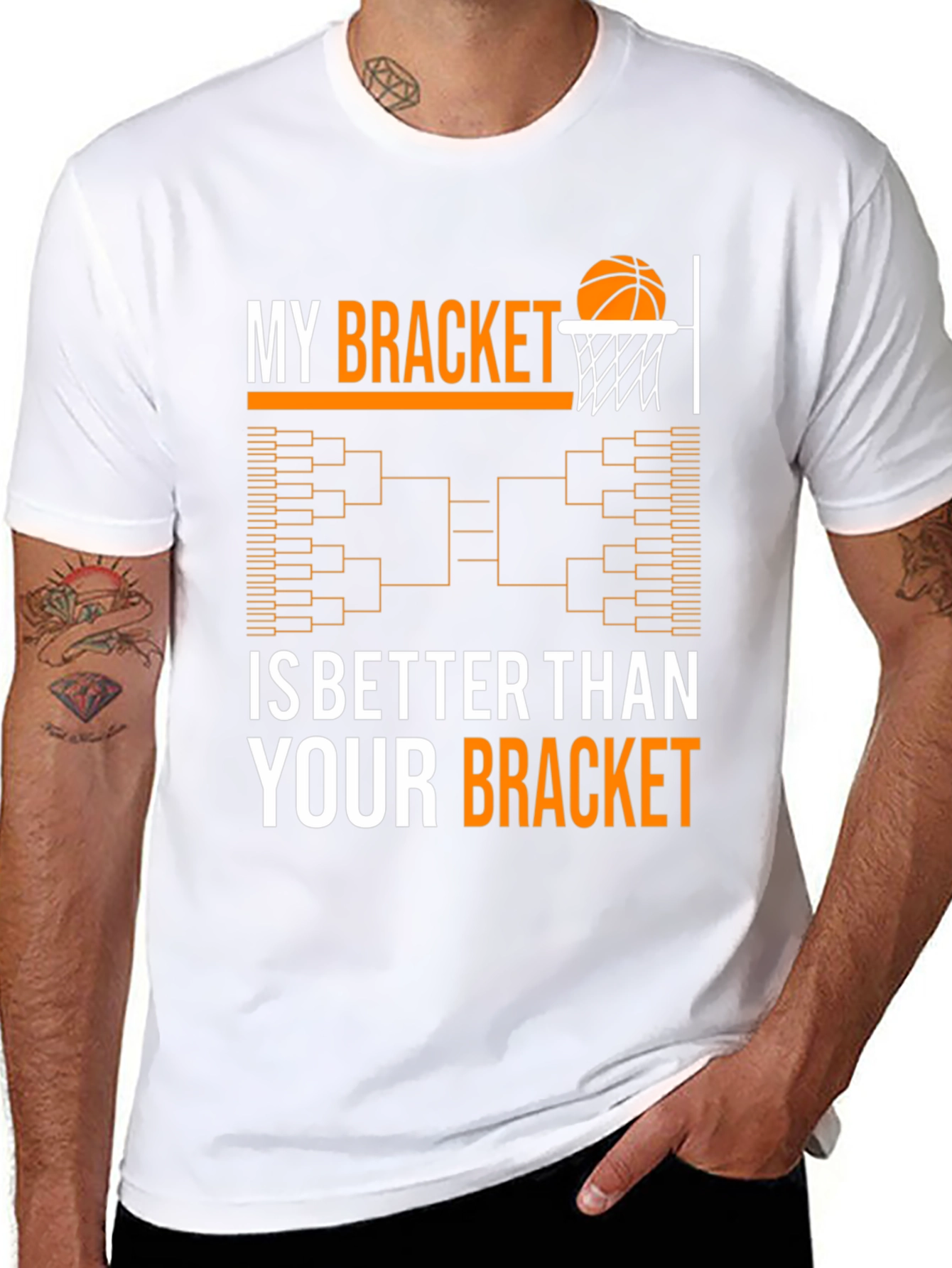Funny March Madness Bracket Basketball T-Shirt