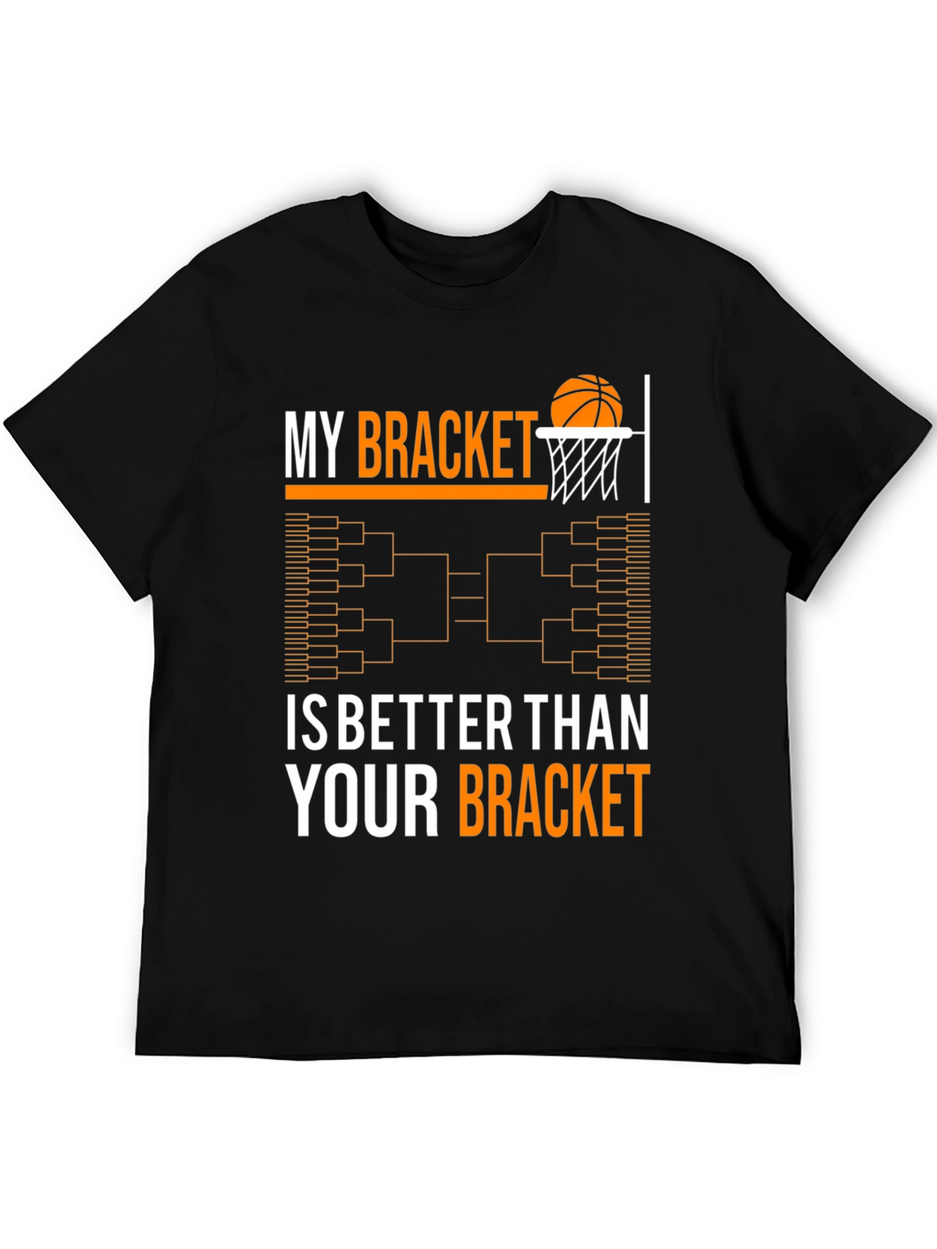 Funny March Madness Bracket Basketball T-Shirt
