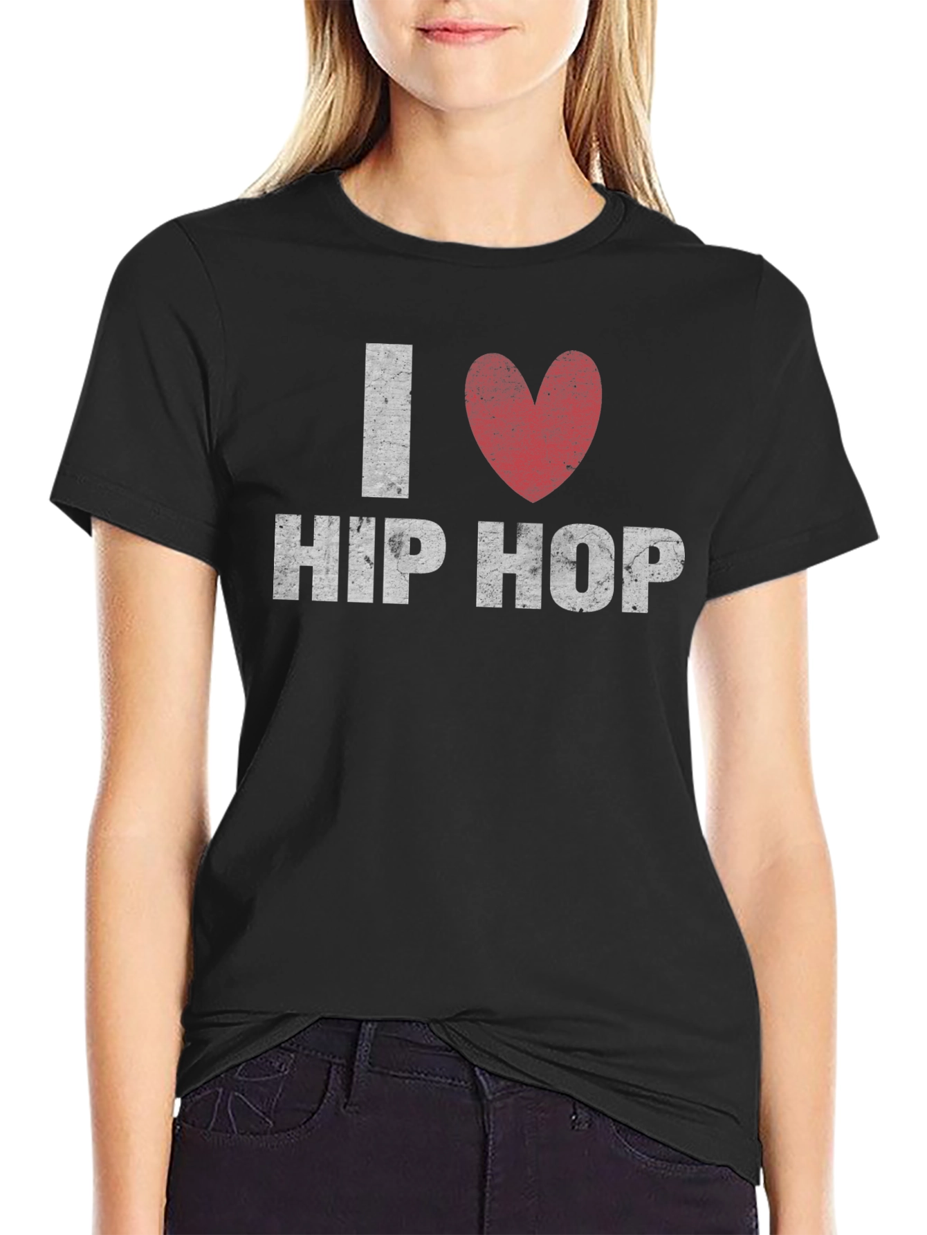 I Heart Hip Hop Black T-Shirt