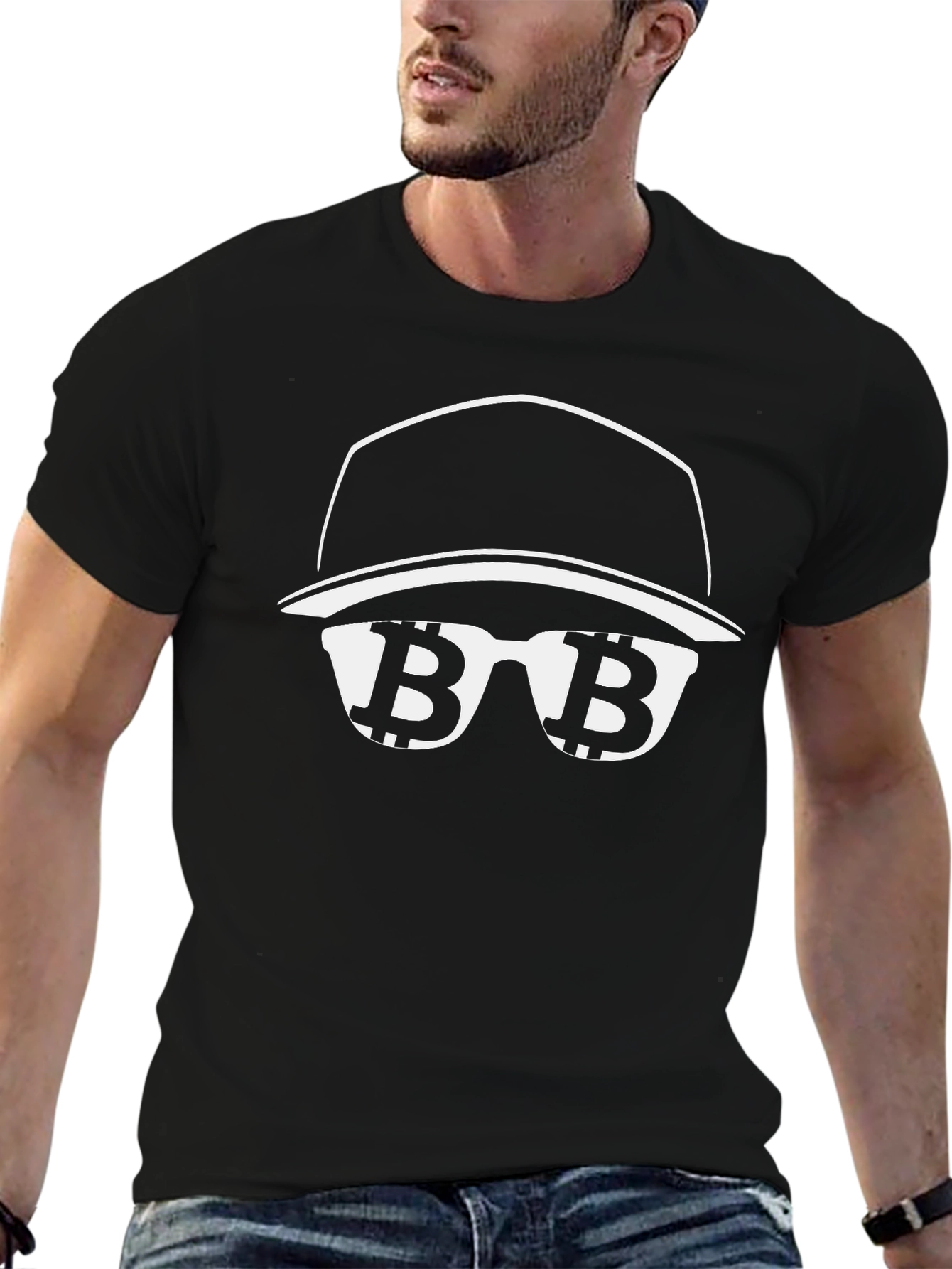 Bitcoin Crypto Sunglasses Tee