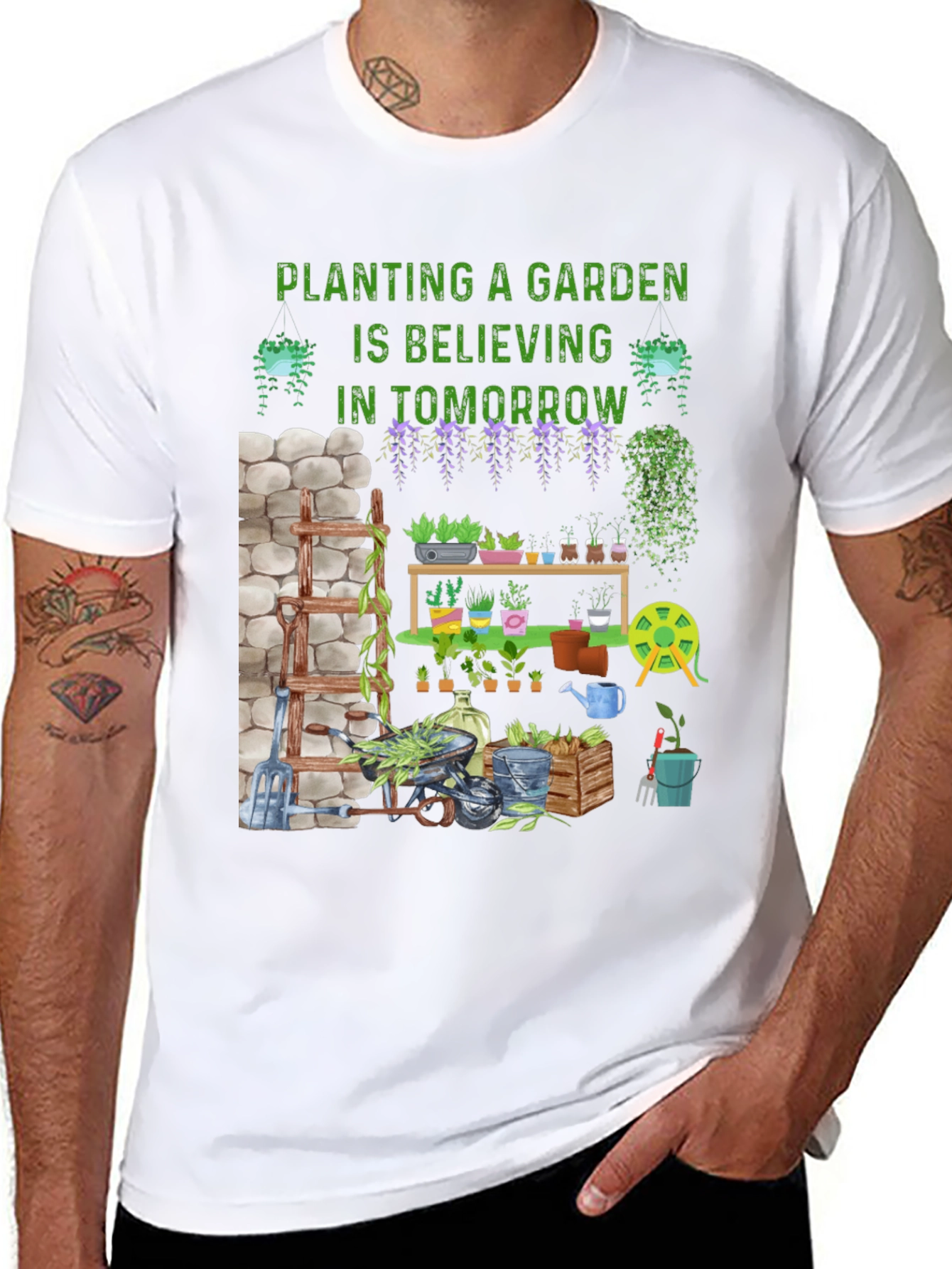 Gardening Belief T-Shirt - Tomorrows Garden Today!
