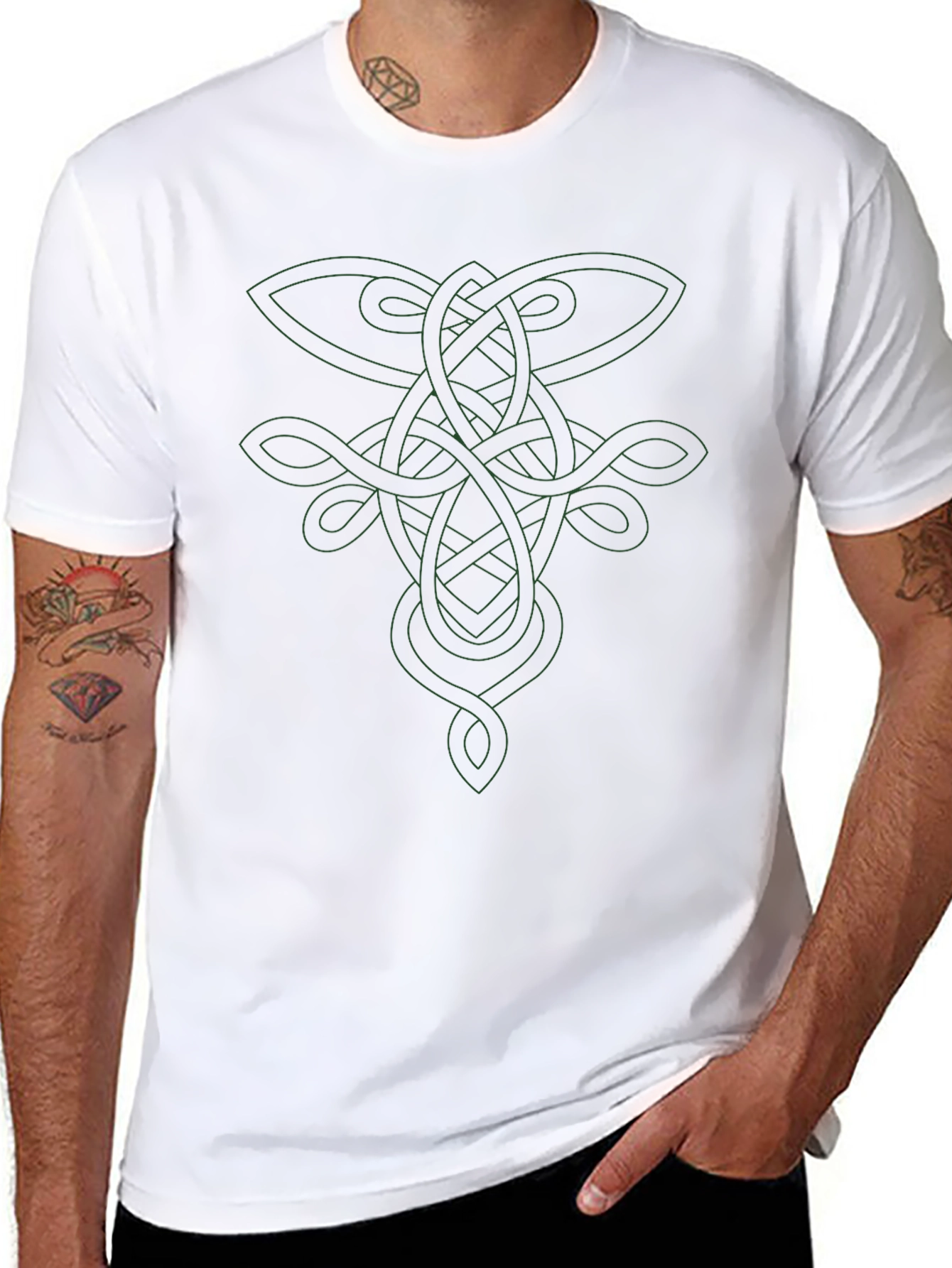 Celtic Knot Design Black T-Shirt
