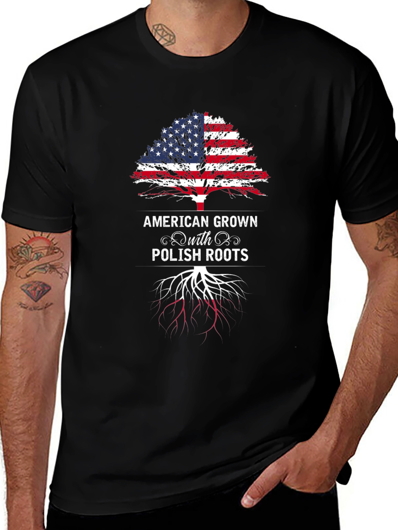 American Grown with Polish Roots T-Shirt