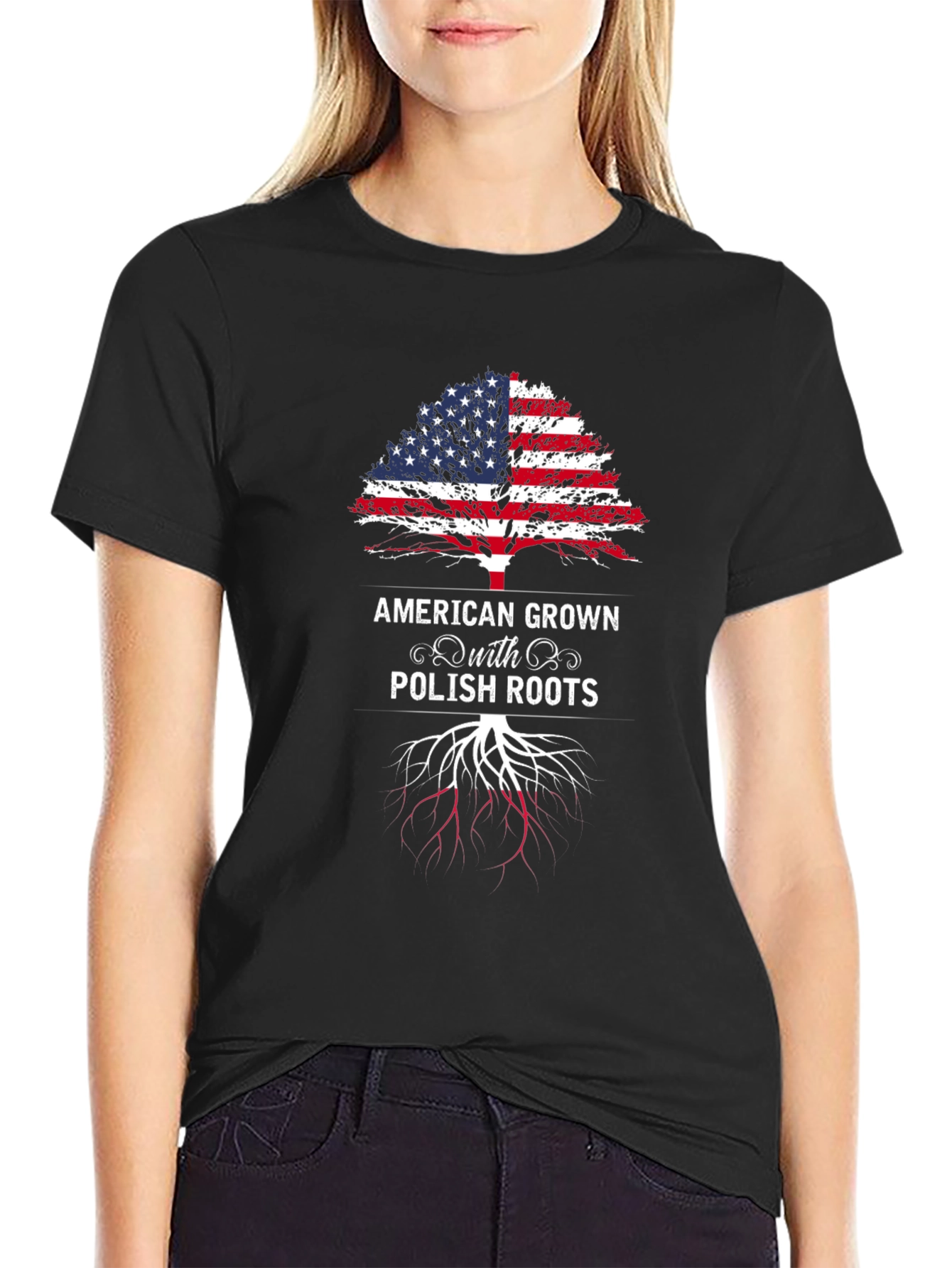 American Grown with Polish Roots T-Shirt