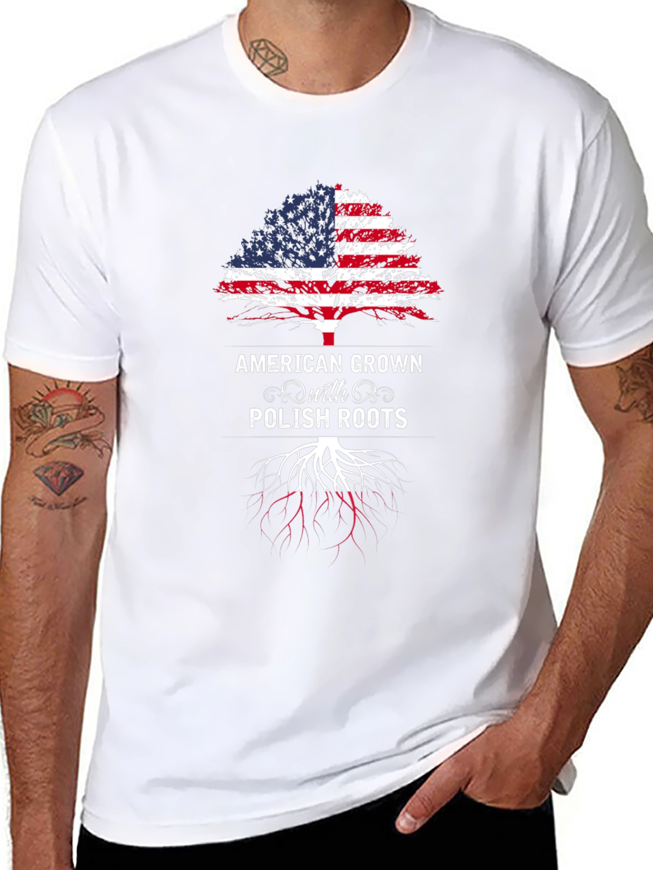 American Grown with Polish Roots T-Shirt