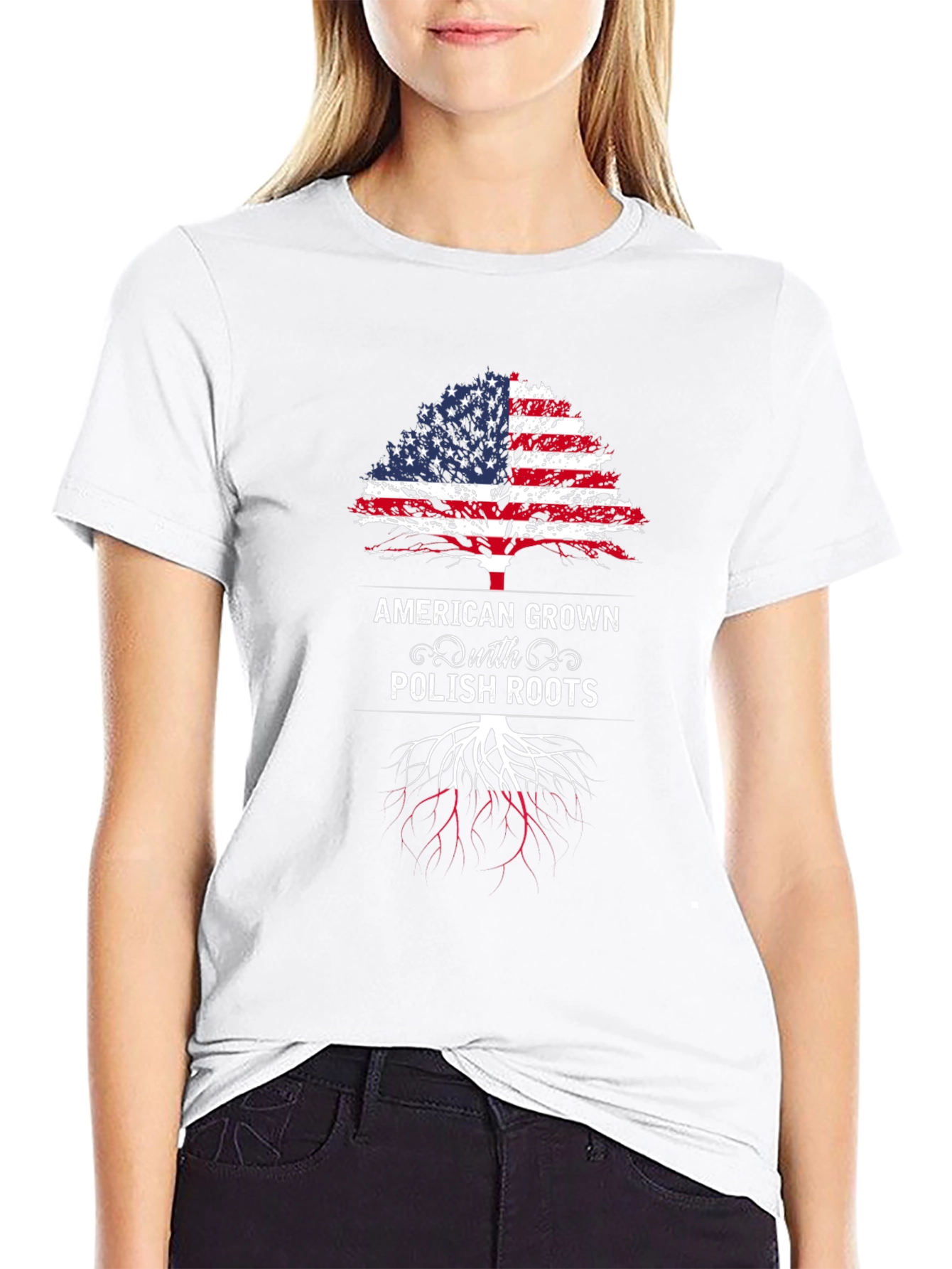 American Grown with Polish Roots T-Shirt