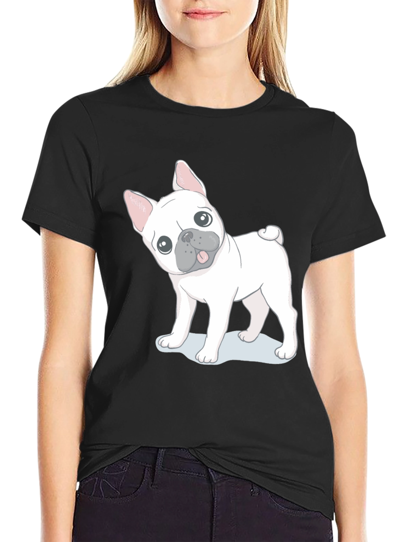 French Bulldog Graphic Tee - Black
