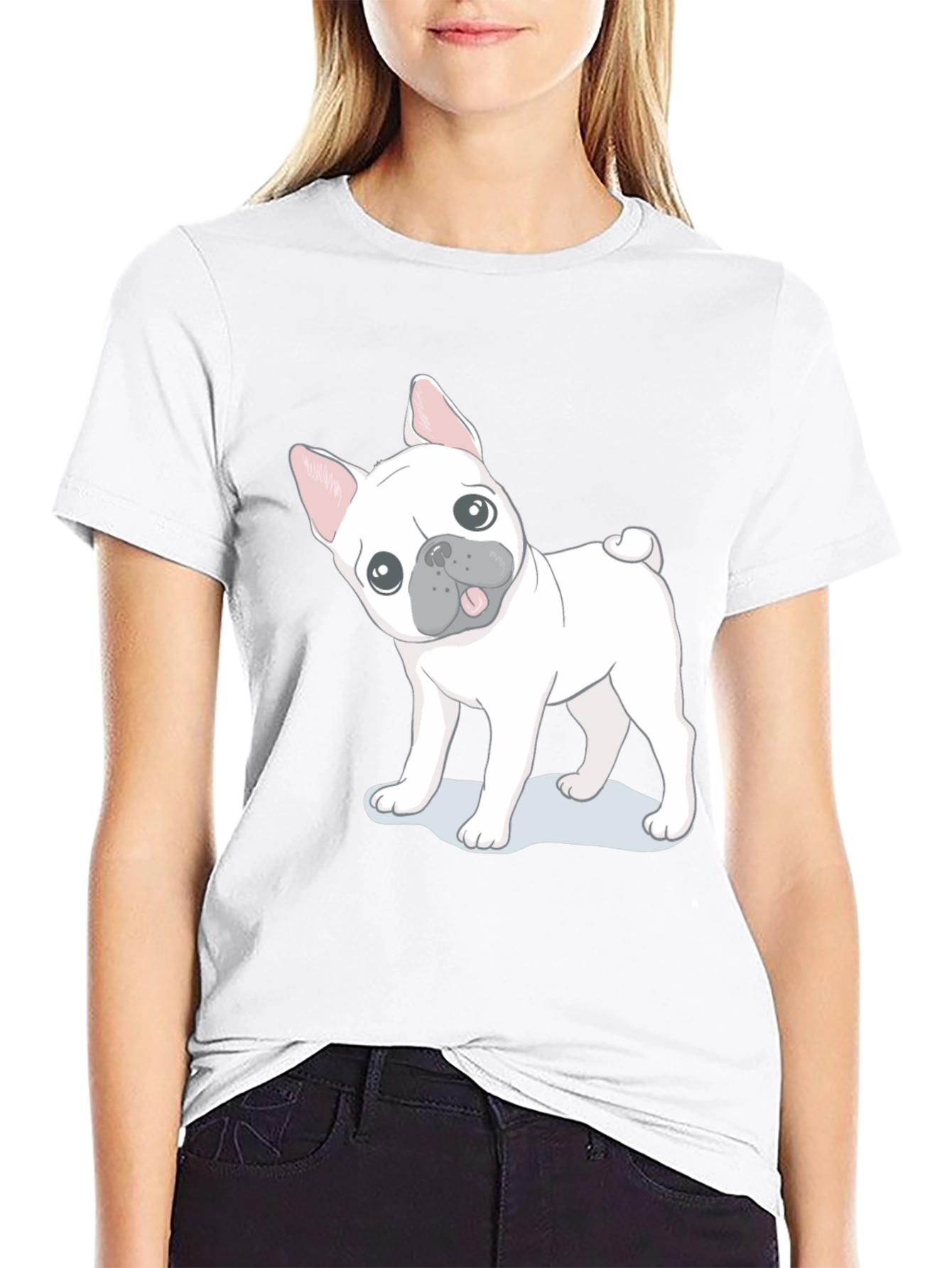 French Bulldog Graphic Tee - Black