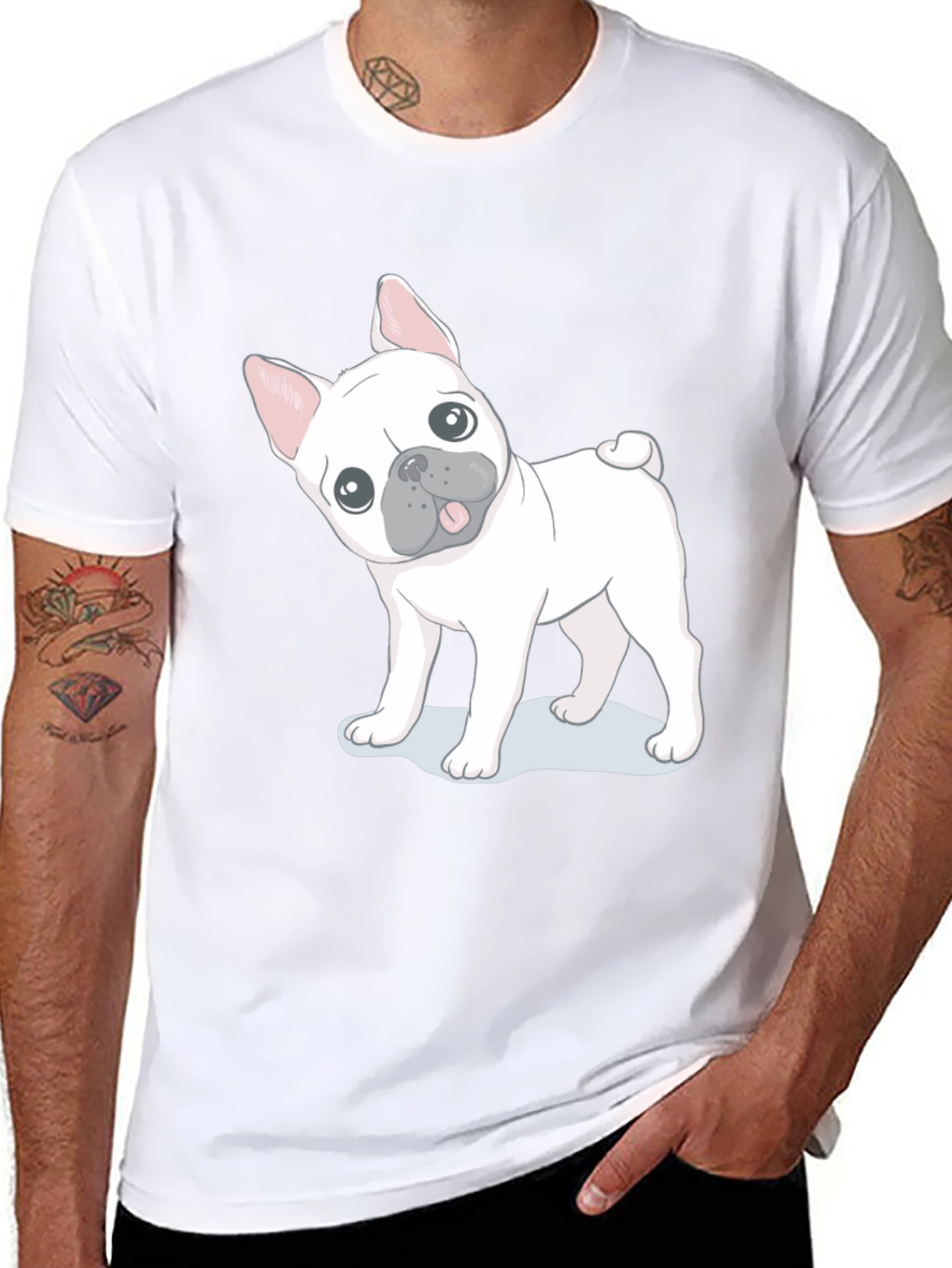 French Bulldog Graphic Tee - Black