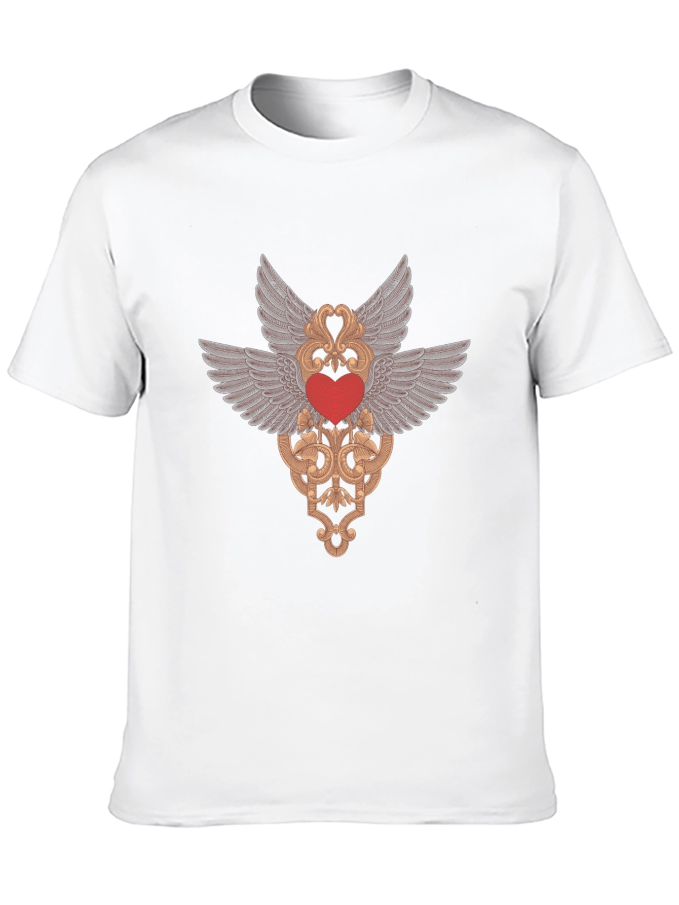 Winged Heart Graphic Tee - Black