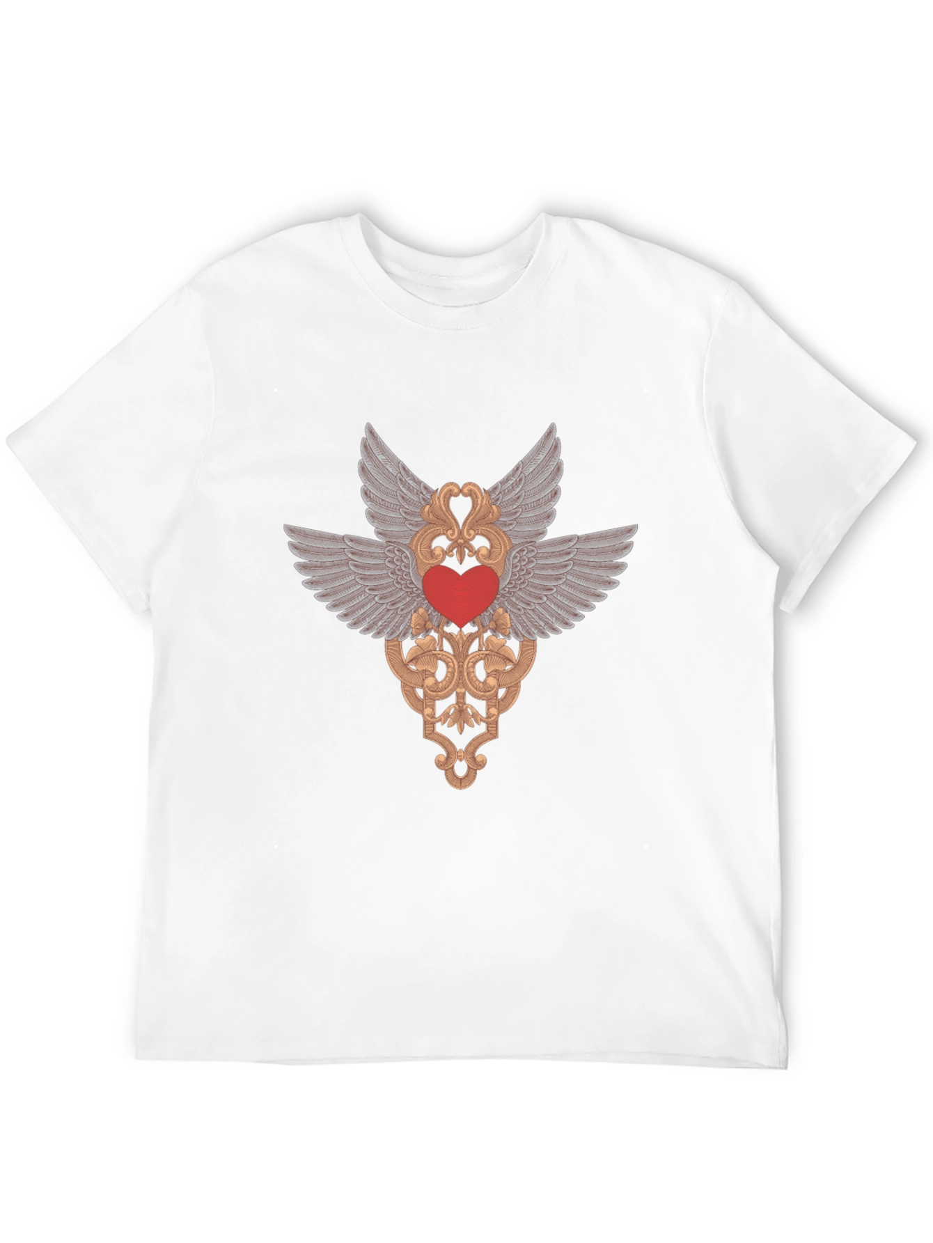 Winged Heart Graphic Tee - Black