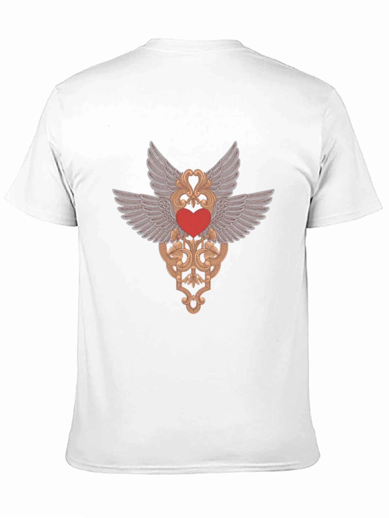Winged Heart Graphic Tee - Black