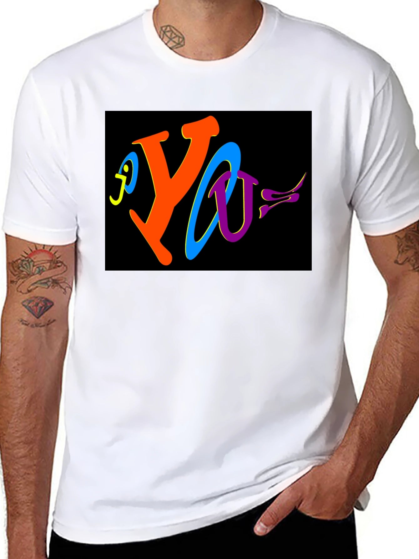 Colorful Abstract Graphic T-Shirt